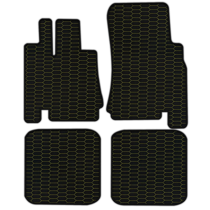 Tapis de voiture en cuir personnalisables avec motif hexagonal Raptor pour Bentley Green Label (1998-2009)