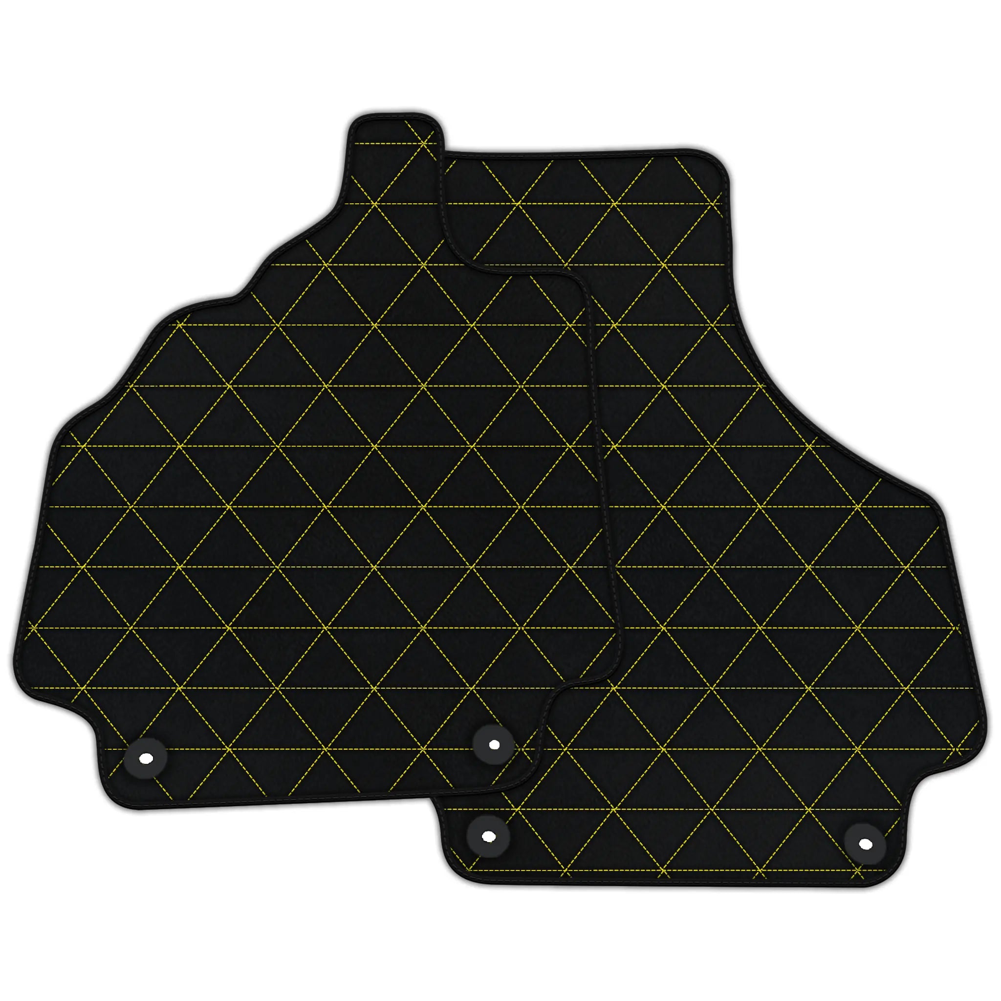 Customizable Leather Floor Mats with Triangle Pattern for Audi R8 (2007-2015)