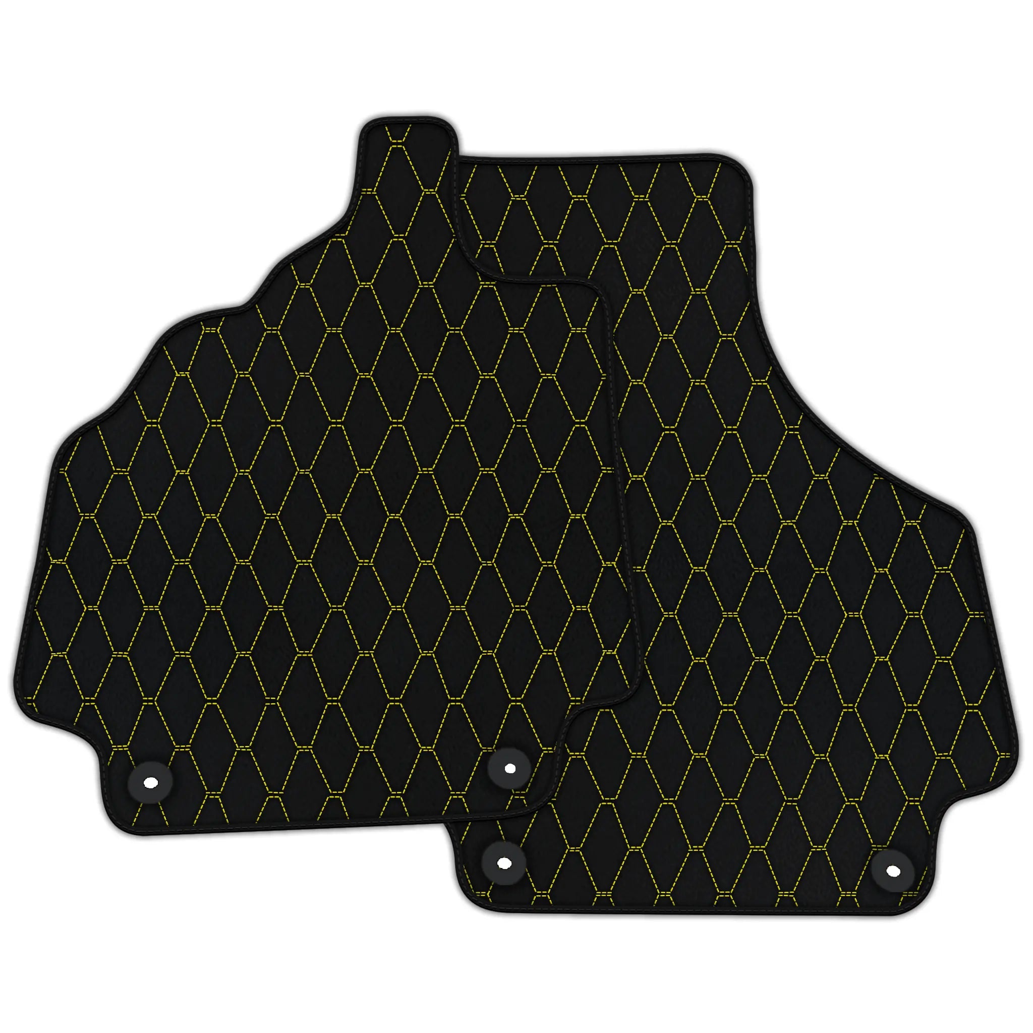 Customizable Leather Floor Mats with Vertical Hex Pattern for Audi R8 (2007-2015)