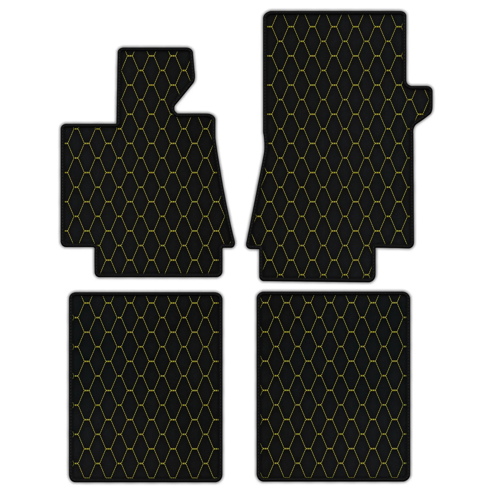 Customizable Leather Floor Mats with Vertical Hex Pattern for Bentley Arnage T (1998-2009)