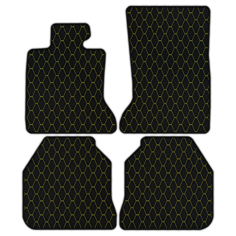 Tapis de voiture en cuir personnalisables avec motif hexagonal vertical pour Rolls Royce Ghost Series I (2010–2020)