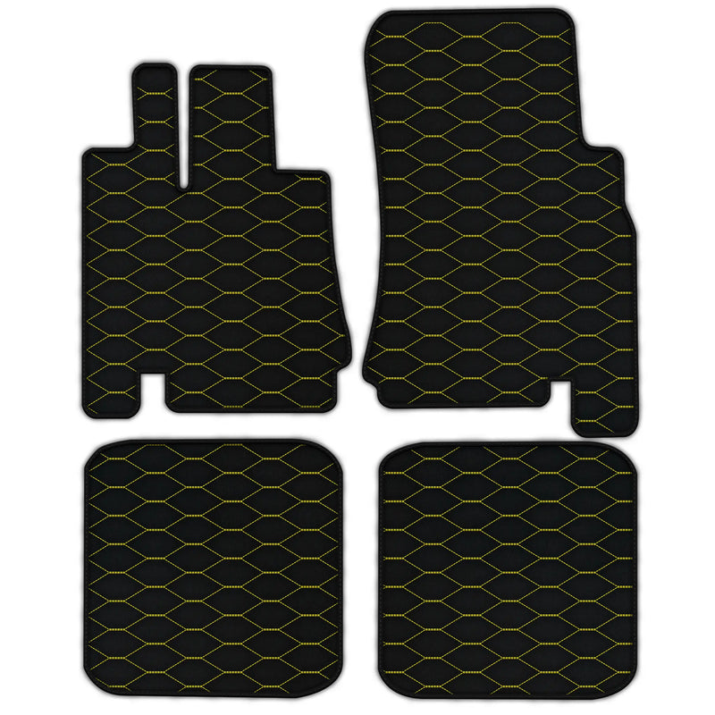 Tapis de voiture en cuir personnalisables avec motif Viper Hex pour Bentley Green Label (1998-2009)