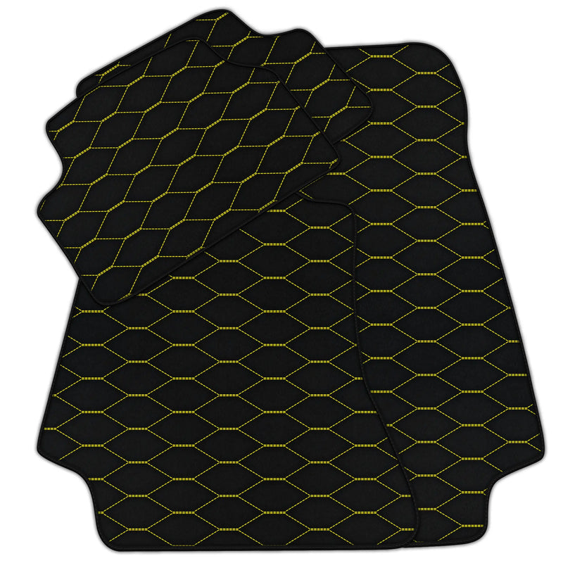 Tapis de voiture en cuir personnalisable avec motif hexagonal Viper pour Mercedes Benz E-Class S213 All Terrain (2020-2023)