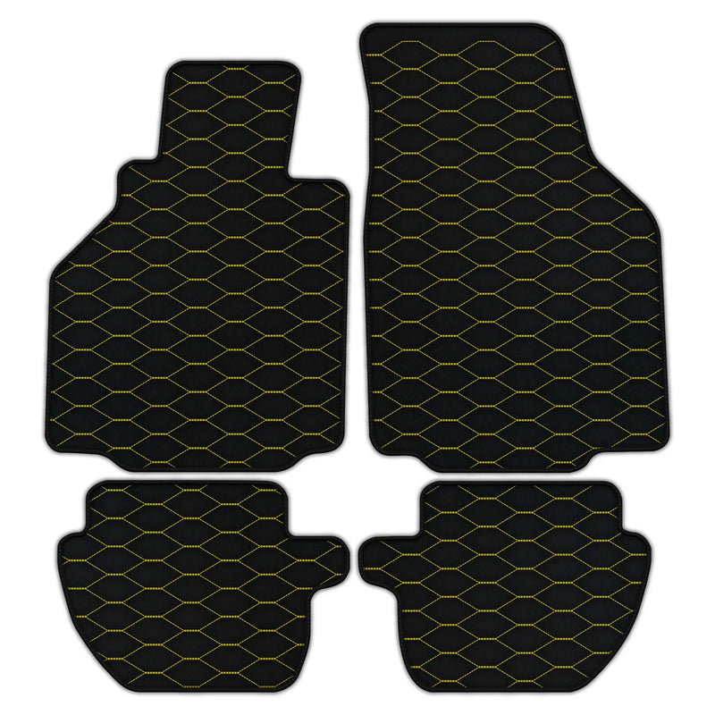 Alfombrillas de cuero personalizables con patrón hexagonal Viper para Porsche 911 - 996 (1998-2004)