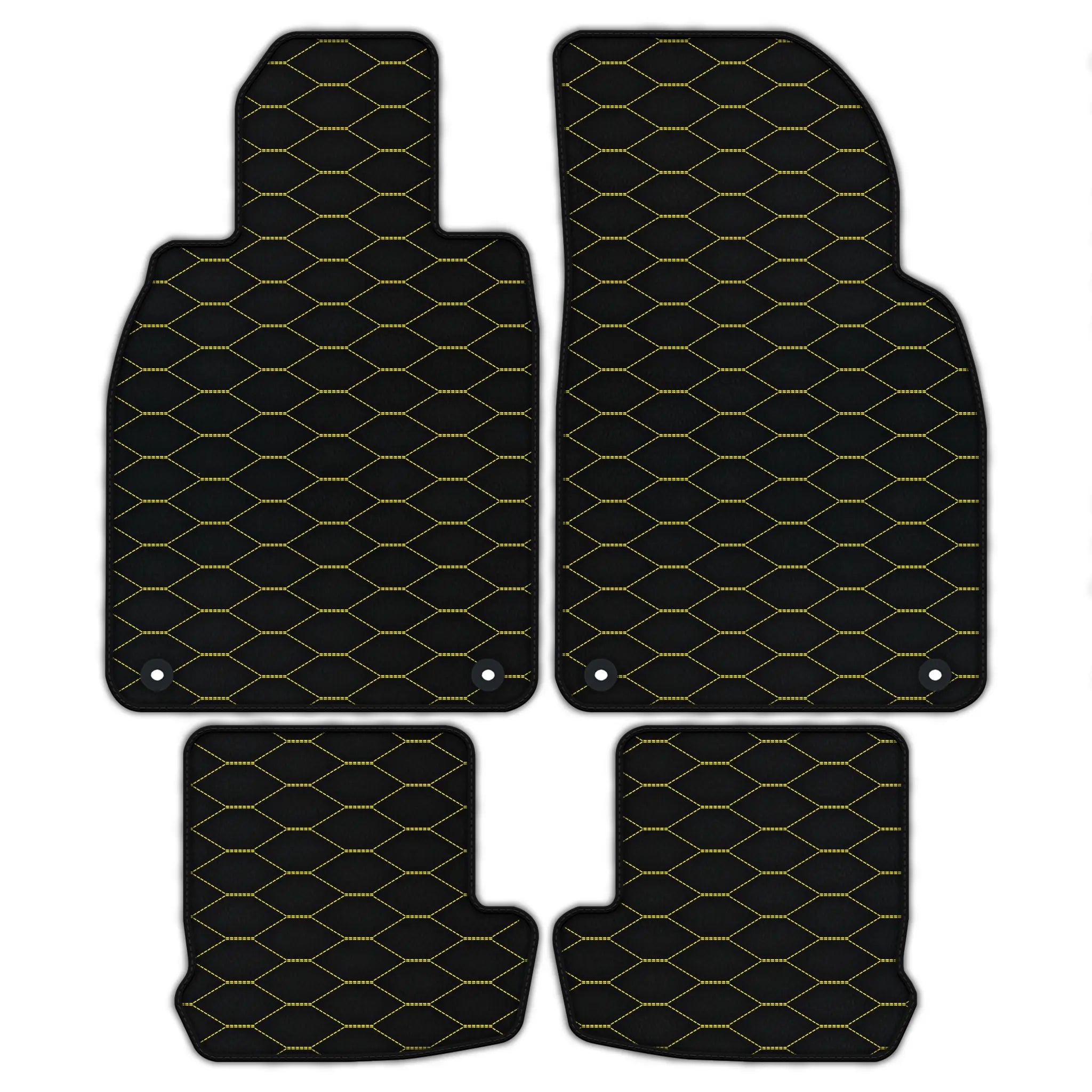 Customizable Leather Floor Mats with Viper Hex Pattern for Porsche 991 (2012-2019)