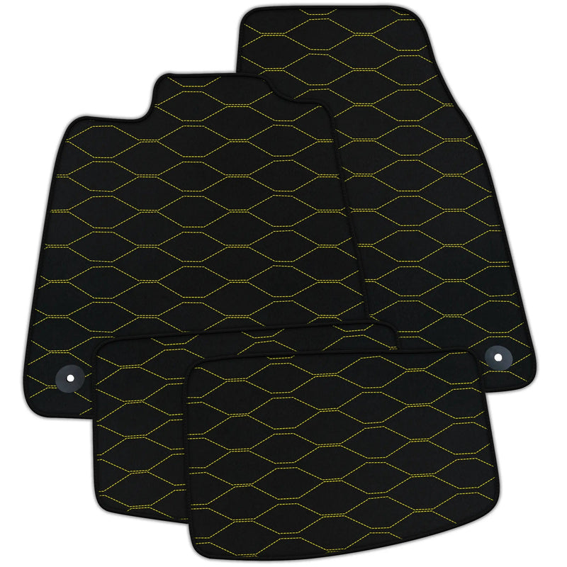 Tapis de voiture en cuir personnalisables avec motif