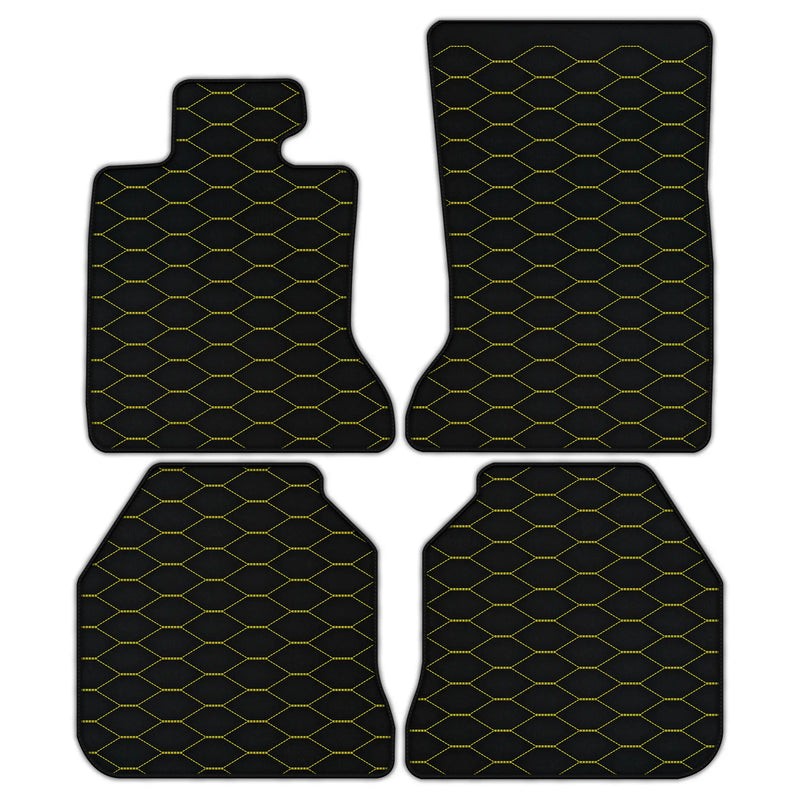 Tapis de voiture en cuir personnalisable avec motif hexagonal Viper pour Rolls Royce Ghost Série I (2010–2020)