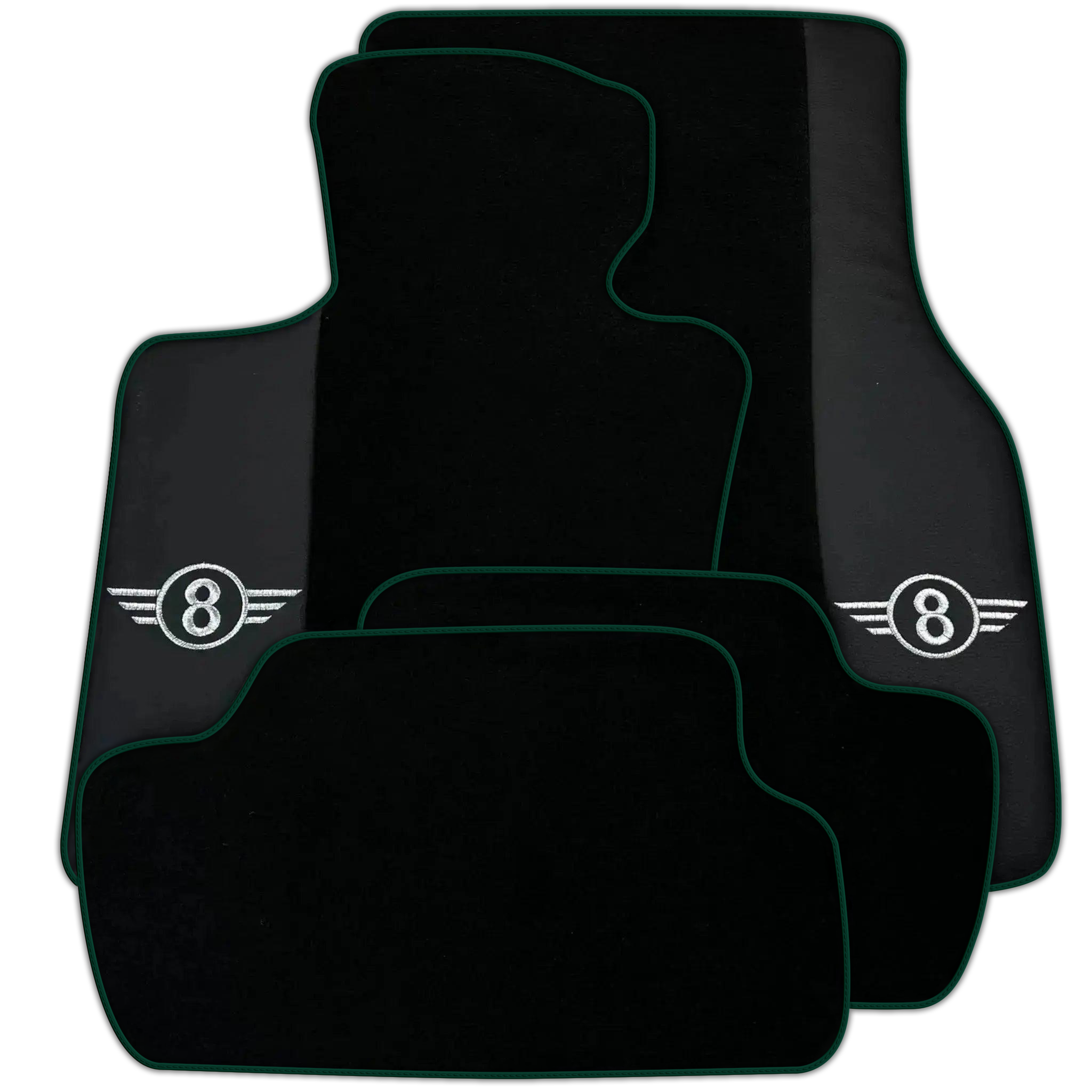 Black Floor Mats for Mini Cooper / One F55 5-Doors (2015-2023) Various Trim Colors