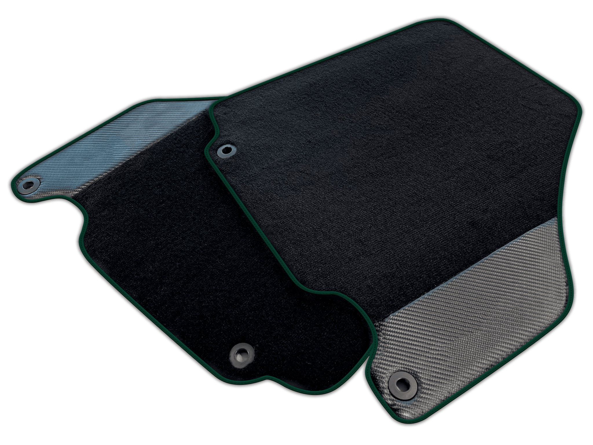 Carbon Fiber Black Floor Mats for Ferrari 360 (1999-2005) | Various Trim Colors