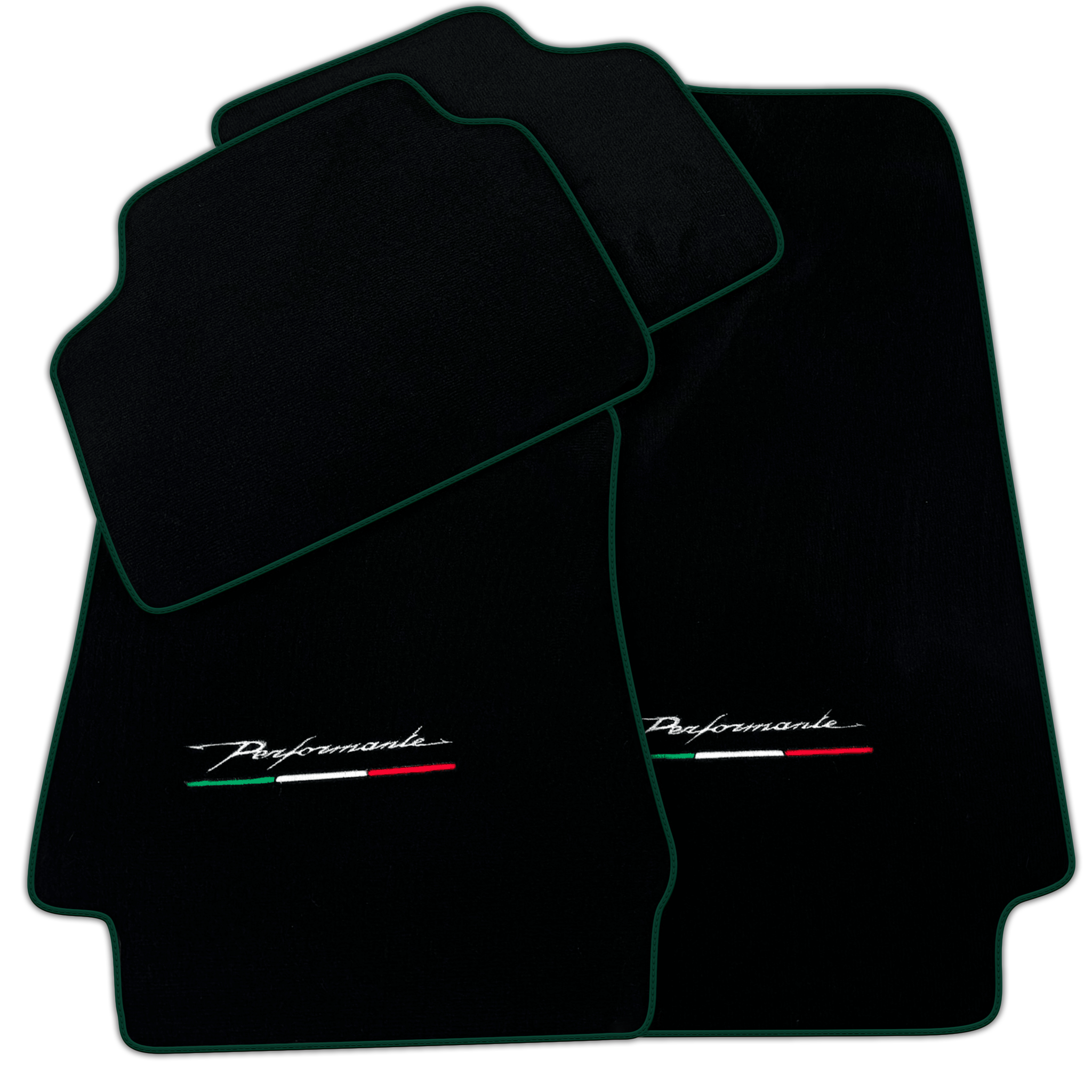 Black Floor Mats for Alfa Romeo Giulia (2016-2024) All Wheel Drive Performante