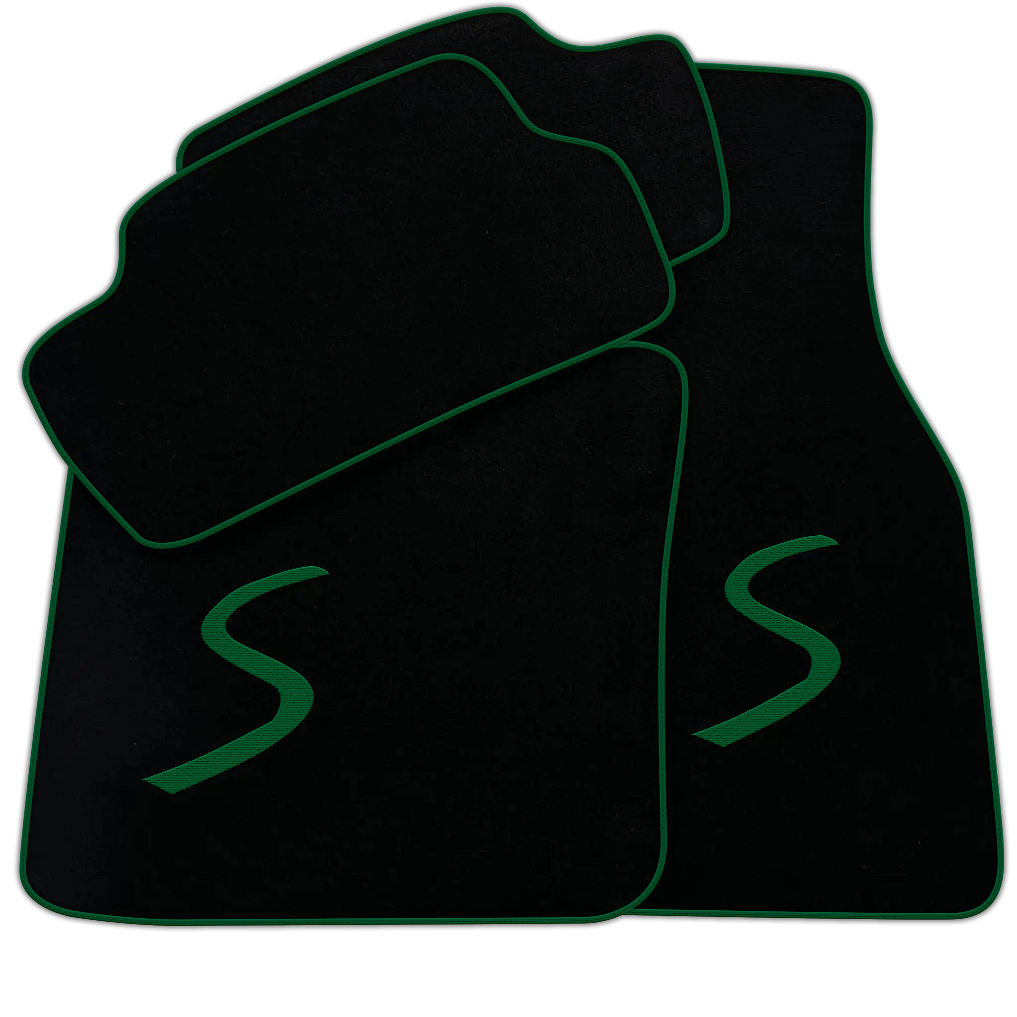 Black Floor Mats for Mini Cooper / One F56 3-Doors (2014-2023)