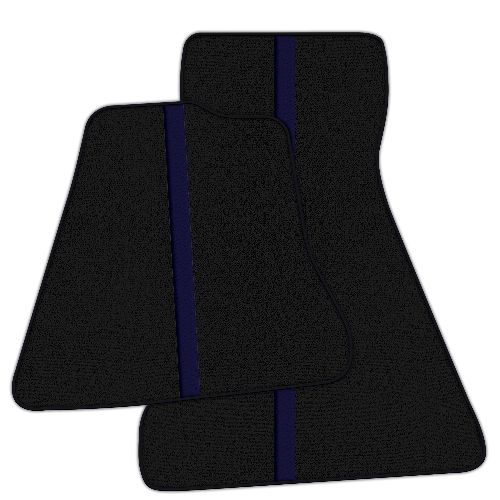 Black Floor Mats with Leather Line for McLaren 750S (2023-2025) - Various Colors