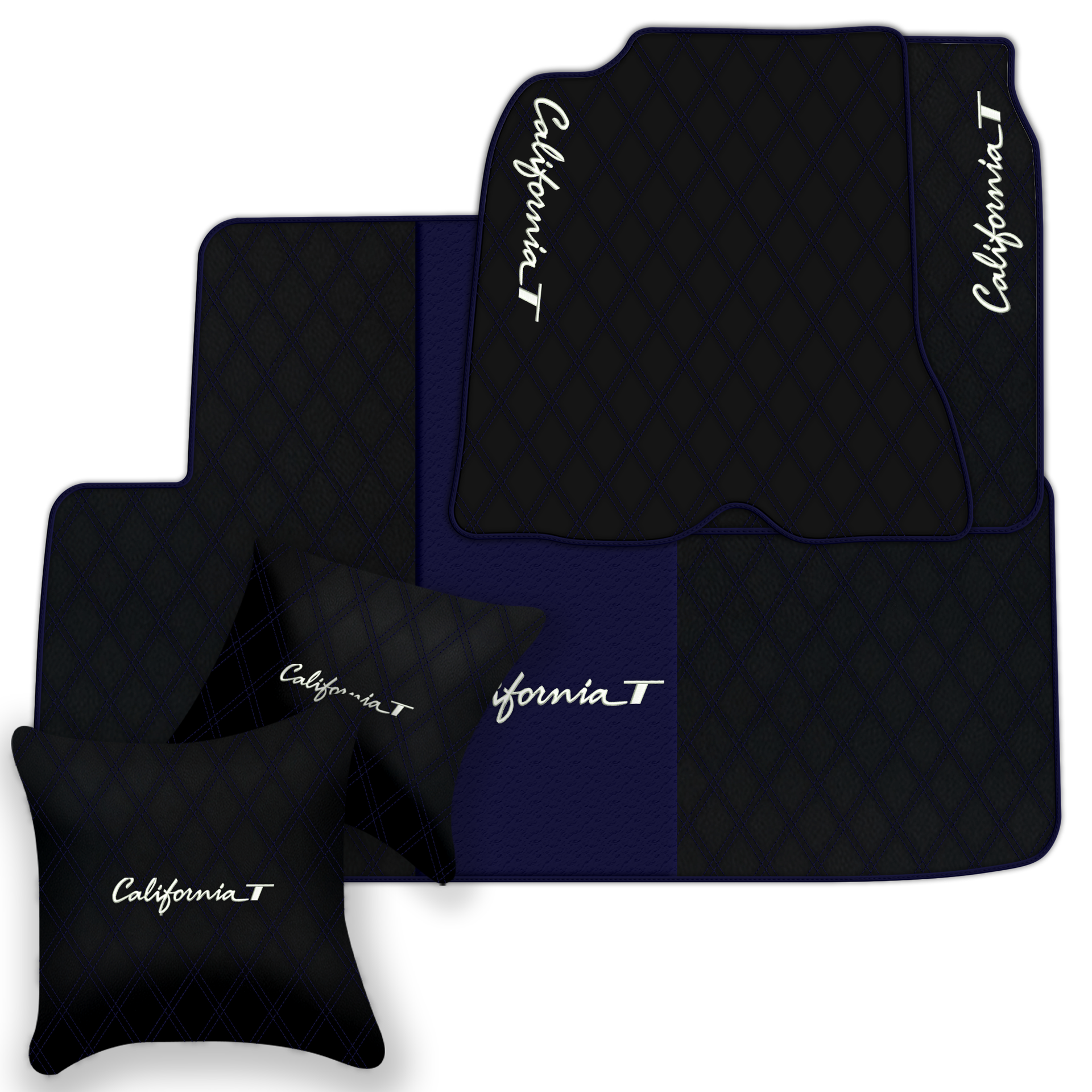 Tapis de voiture personnalisables au motif Divario pour Ferrari California T 2015-2018 - AutoWin