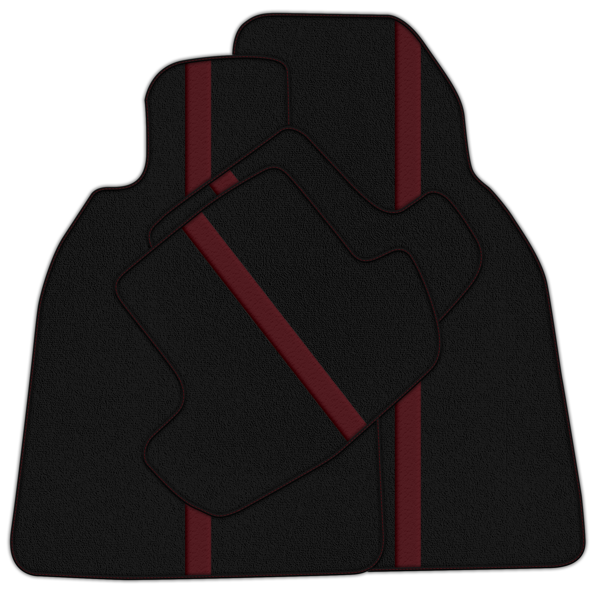 Black Leather-Line Floor Mats for Porsche 911 991 (2012-2019)