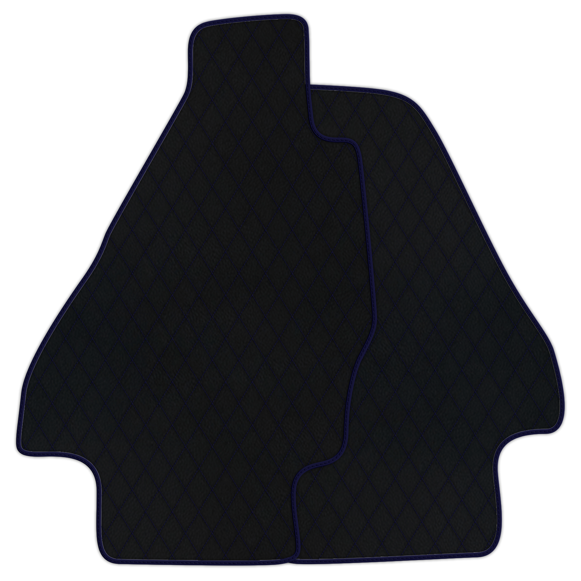 Tapis de voiture en cuir personnalisable avec motif en diamant unique pour Ferrari Dino GT4 (1973-1979) - AutoWin