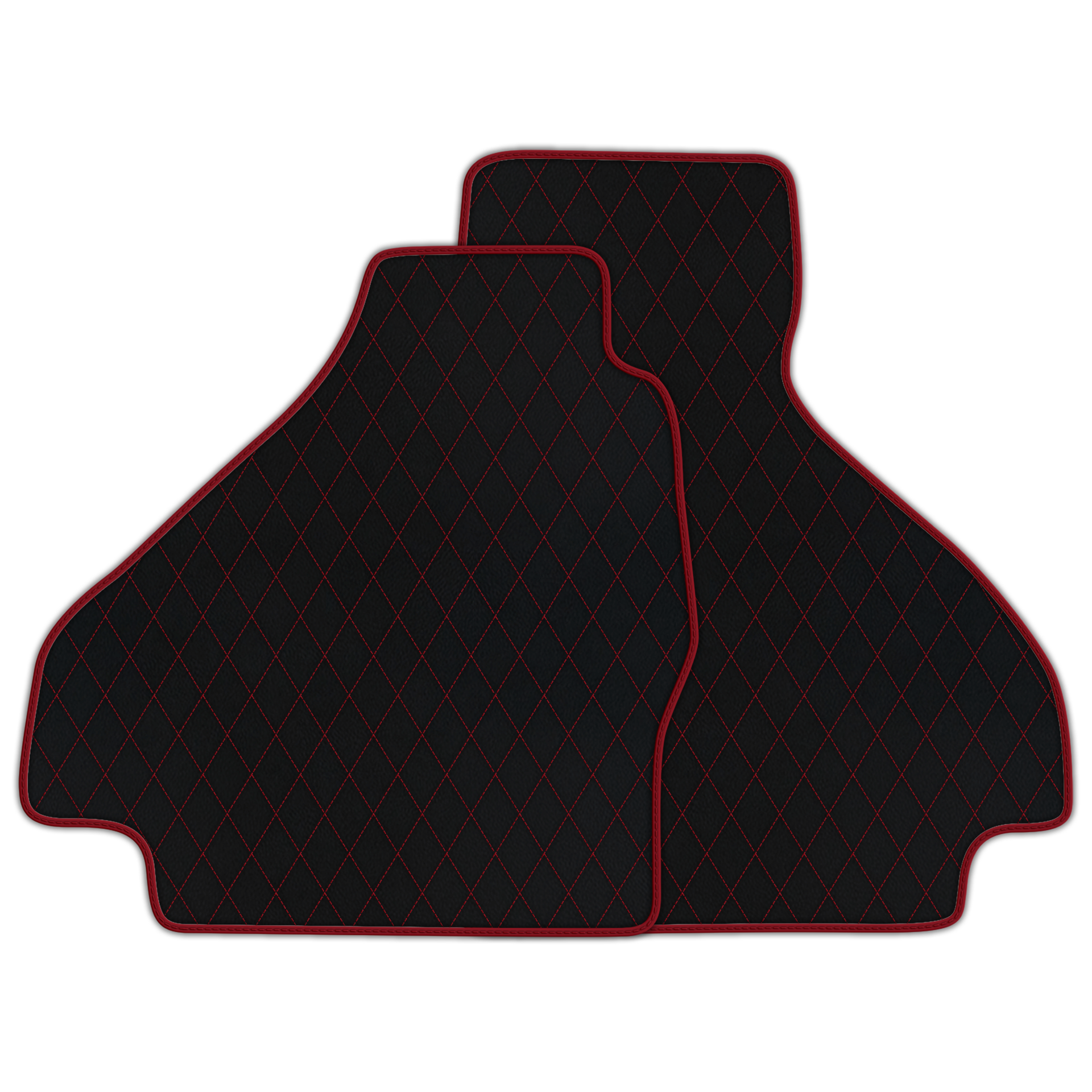 Premium Black Leather Floor Mats for Ferrari Mondial (1983-1993)