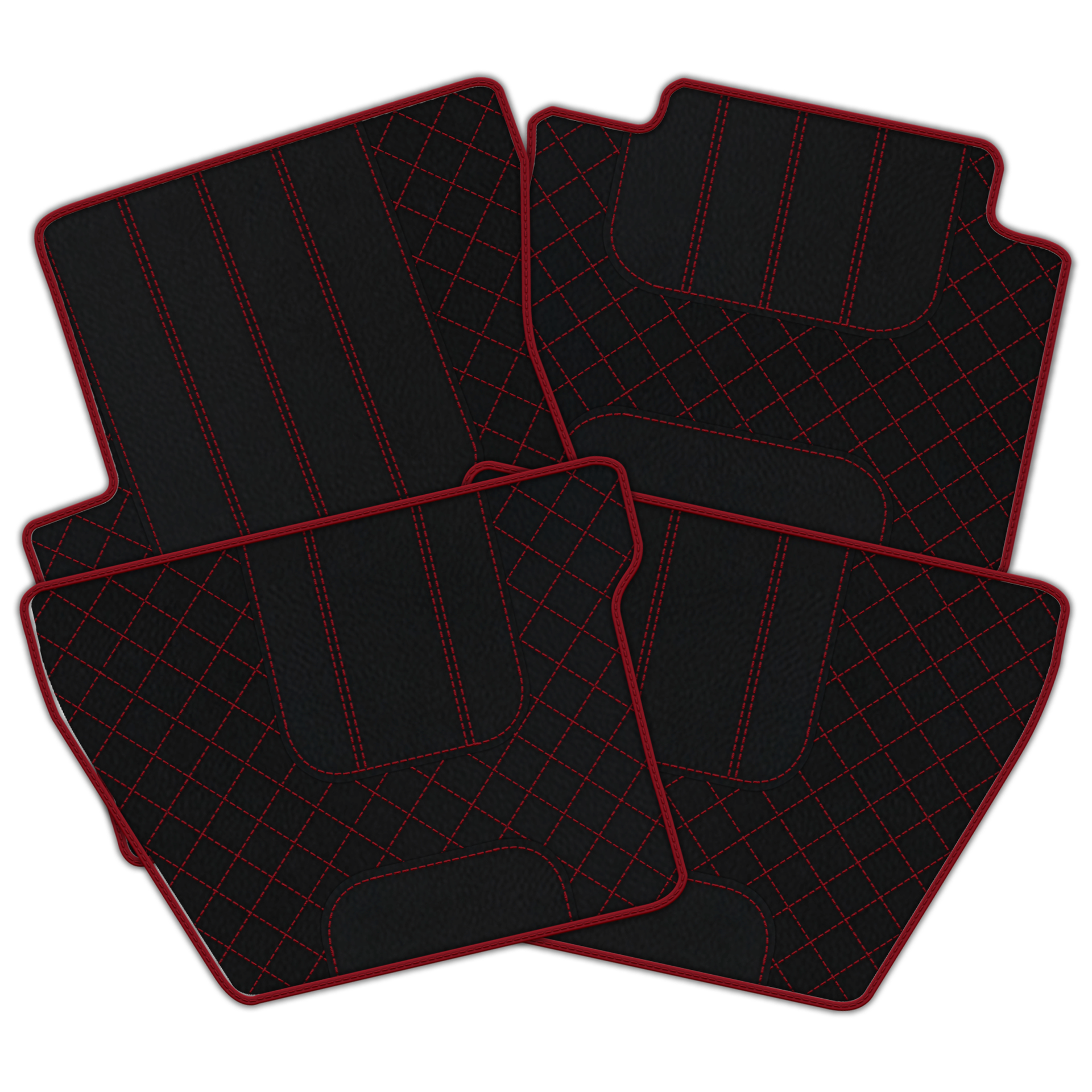 Black Leather Floor Mats for Bentley Flying Spur (2005-2013) | Luxury