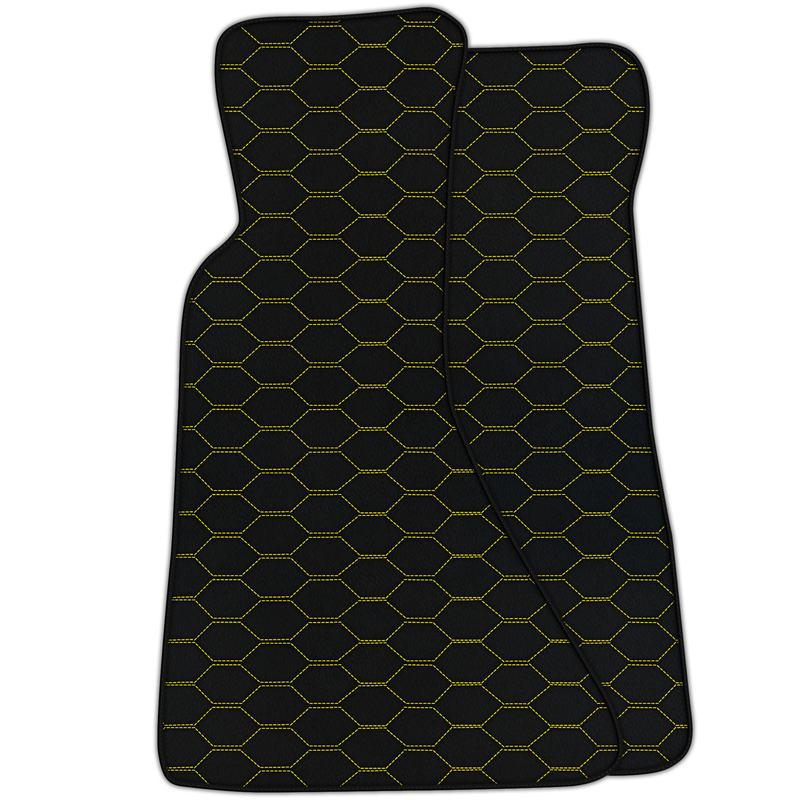 Tapis de voiture en cuir personnalisables avec motif Divario pour Chevrolet Corvette C4 (1984-1996)