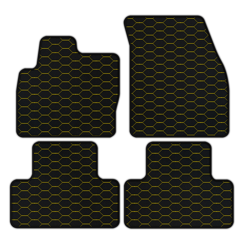 Customizable Leather Floor Mats with Divario Pattern for Range Rover Evoque (2015-2019) 5-Doors