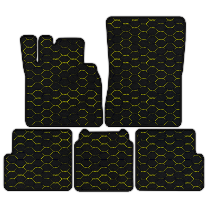 Customizable Leather Floor Mats with Divario Pattern for Mercedes Benz G-Class W463 (2008-2018)