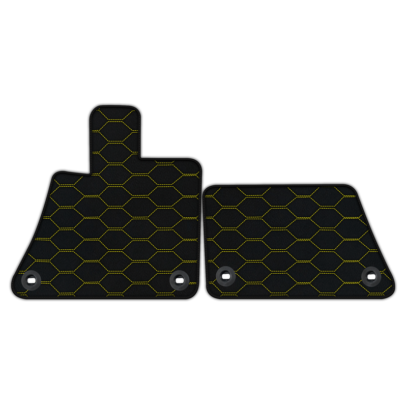 Customizable Leather Floor Mats with Divario Pattern for Bugatti Veyron (2005-2015)