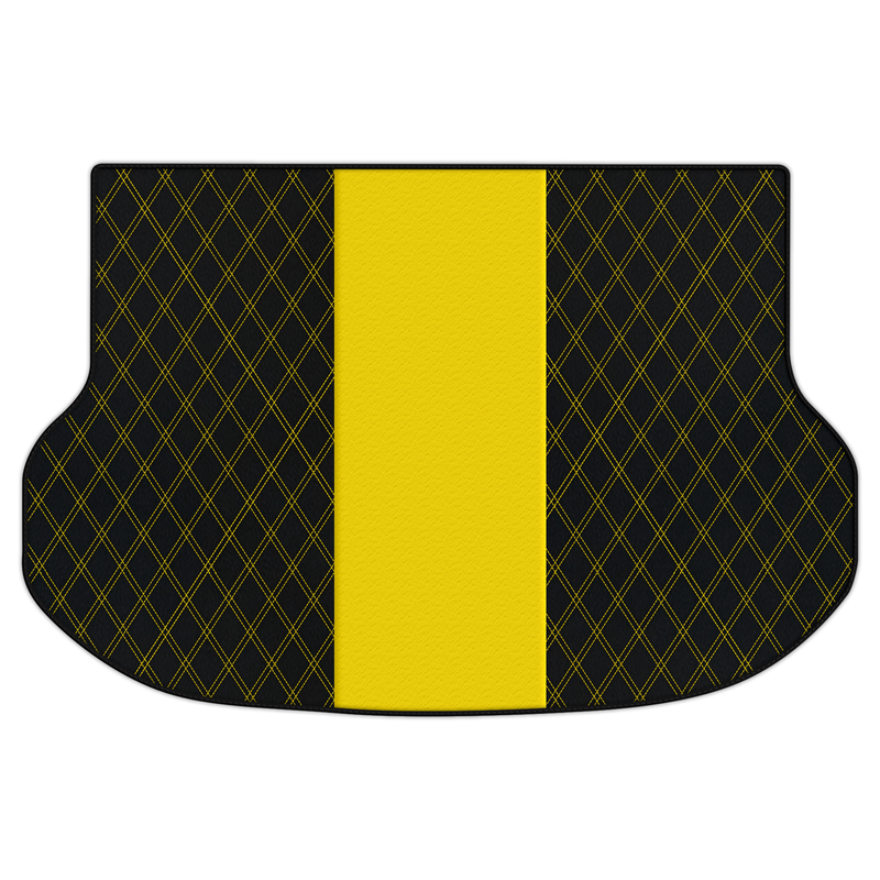 Customizable Leather Trunk Floor Mats with Double Diamond Pattern for Lexus NX (2014-2022)