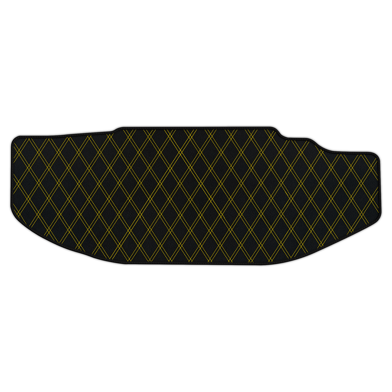 Customizable Leather Trunk Floor Mats with Double Diamond Pattern for Maserati GranTurismo (2007-2019)