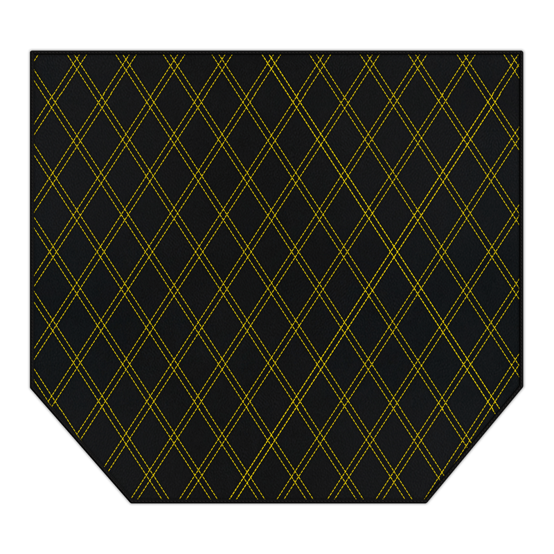 Anpassbare Kofferraum-Fußmatten aus Leder mit Doppelrautenmuster für Ferrari 360 (1999-2005)