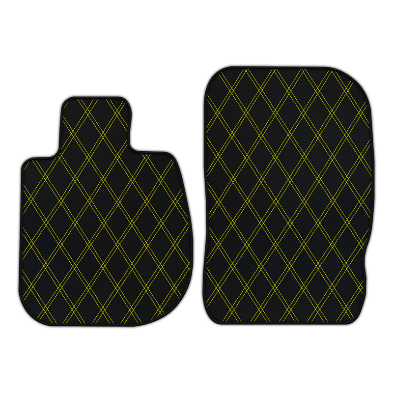 Customizable Leather Floor Mats with Double Diamond Pattern for BMW Z4 Series E89 Convertible (2009-2016)