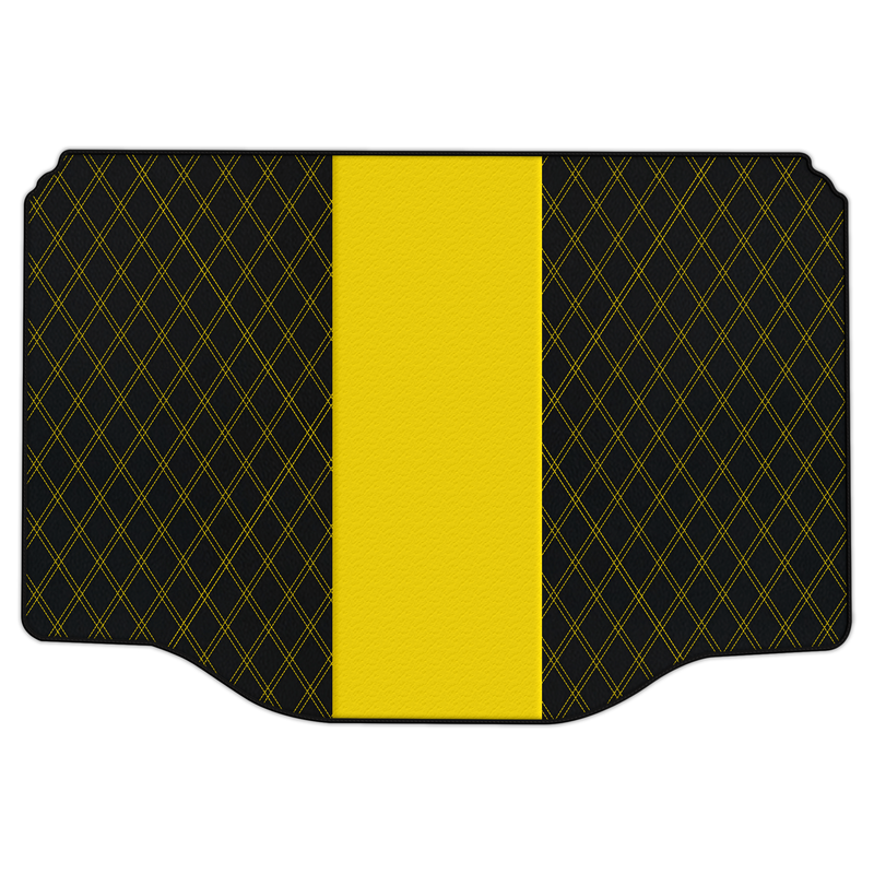 Customizable Leather Trunk Floor Mats with Double Diamond Pattern for Chevrolet Trax (2013-2023)