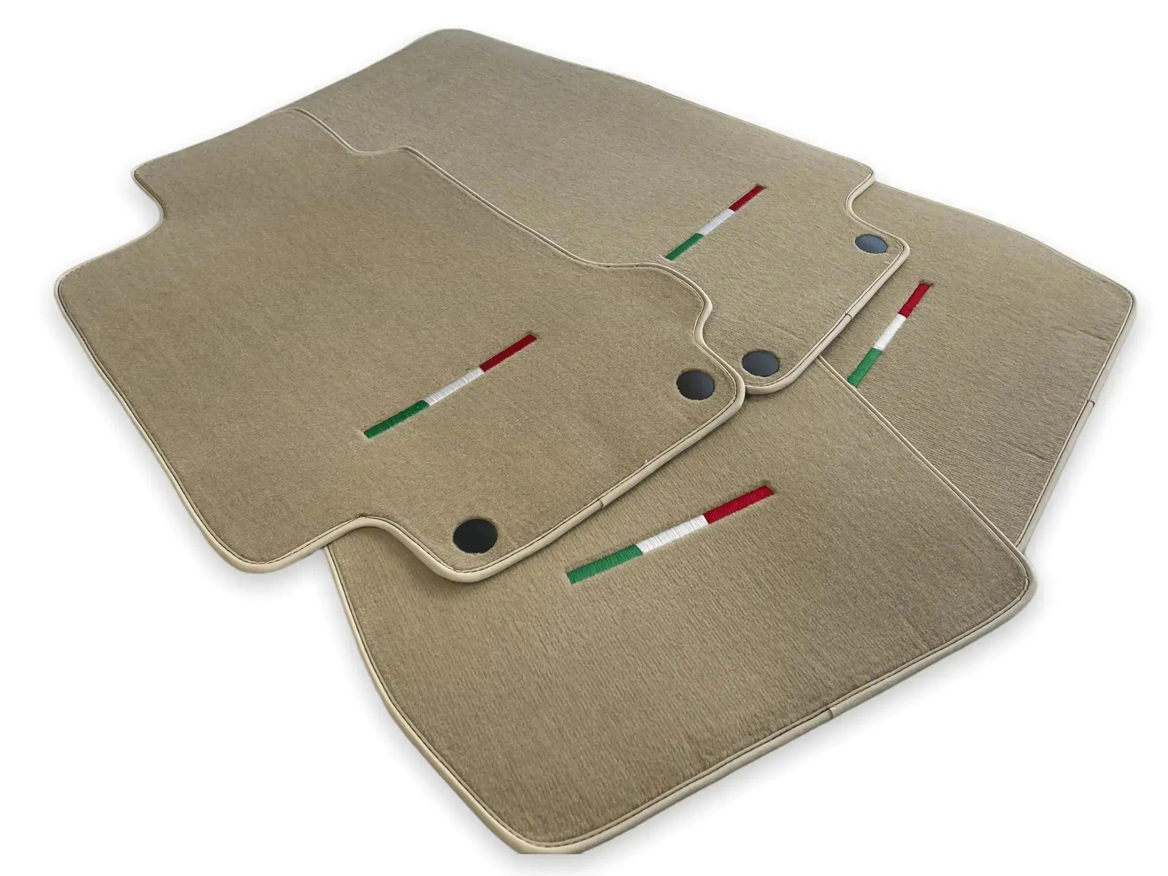 Floor Mats For Maserati GranTurismo MC Stradale (2011-2015) Beige IT Edition - AutoWin