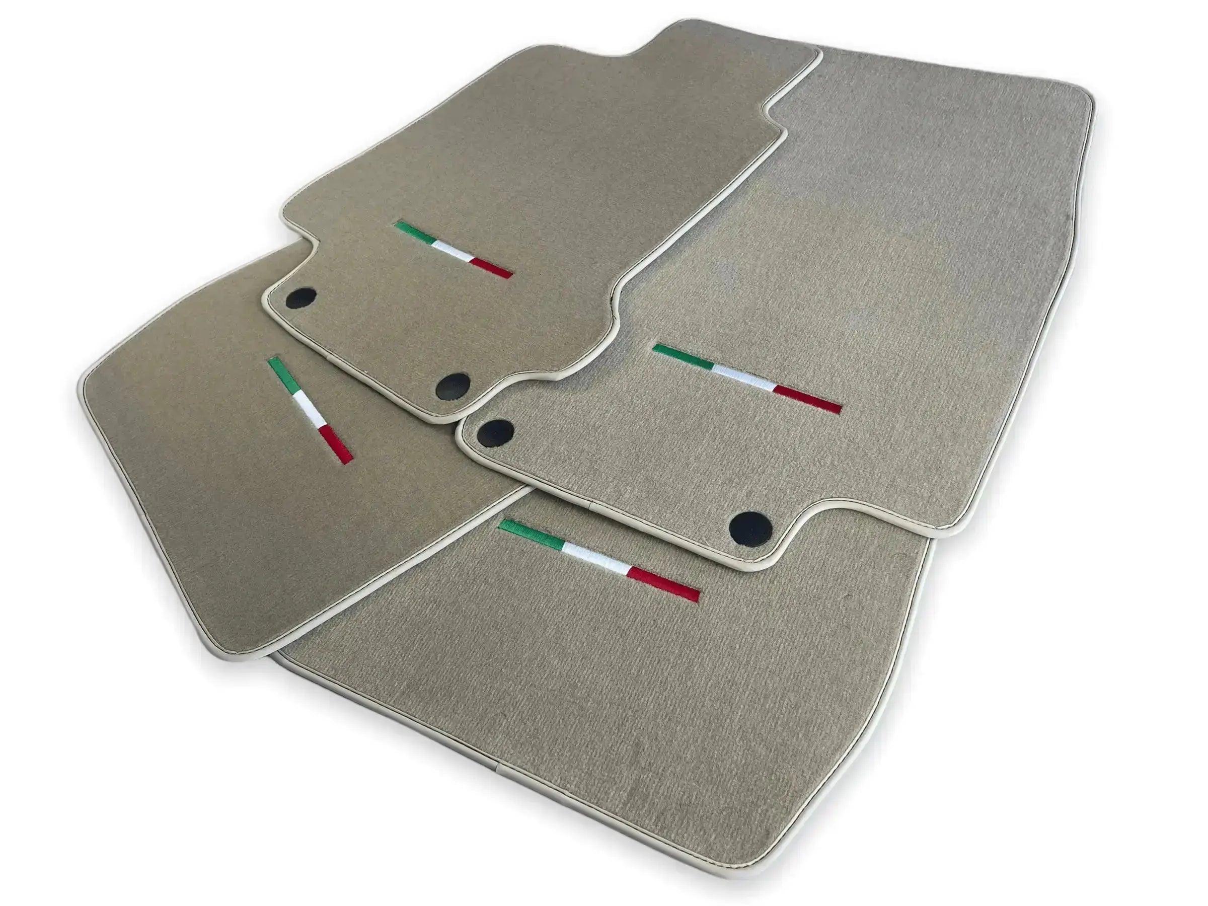 Floor Mats For Maserati GranTurismo Sport (2012-2019) Beige IT Edition - AutoWin