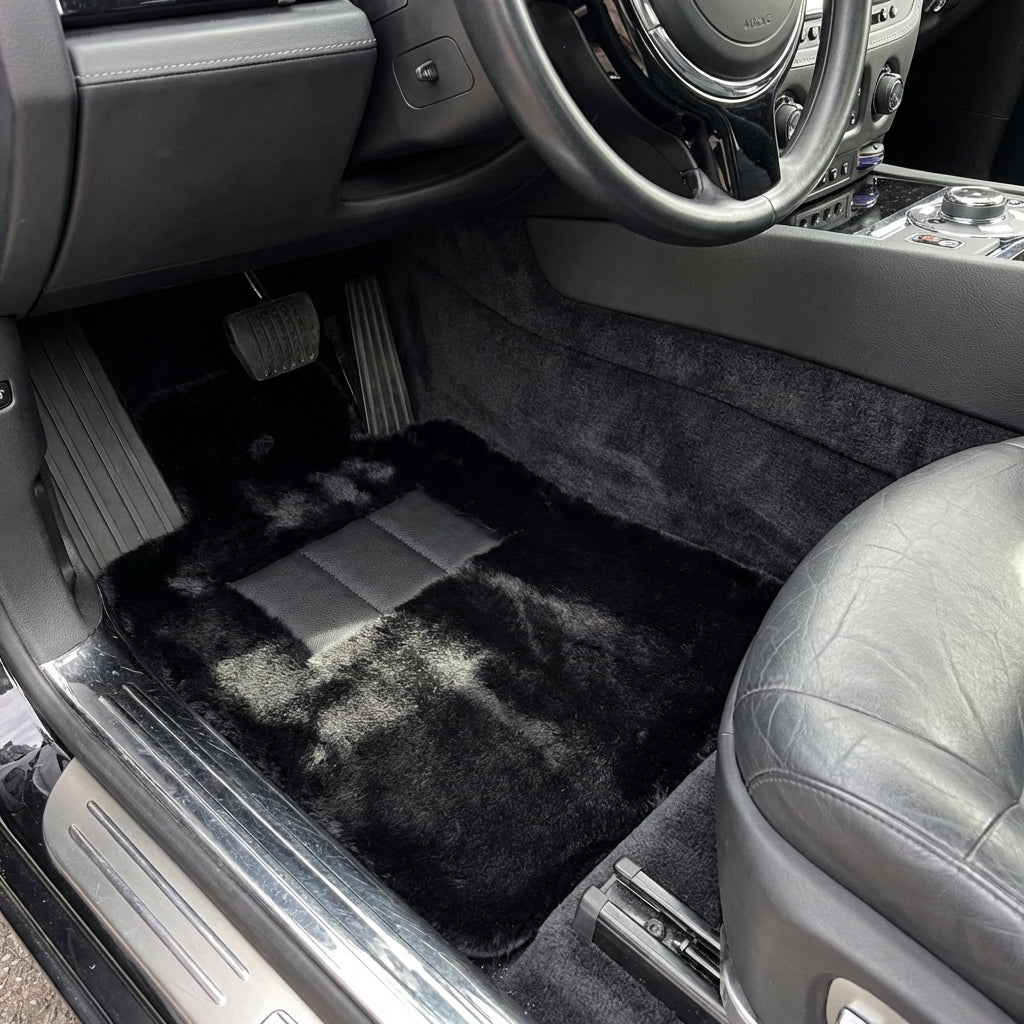 Green Leather Floor Mats for Rolls-Royce Ghost Series I (2010–2020) - ER56 Design