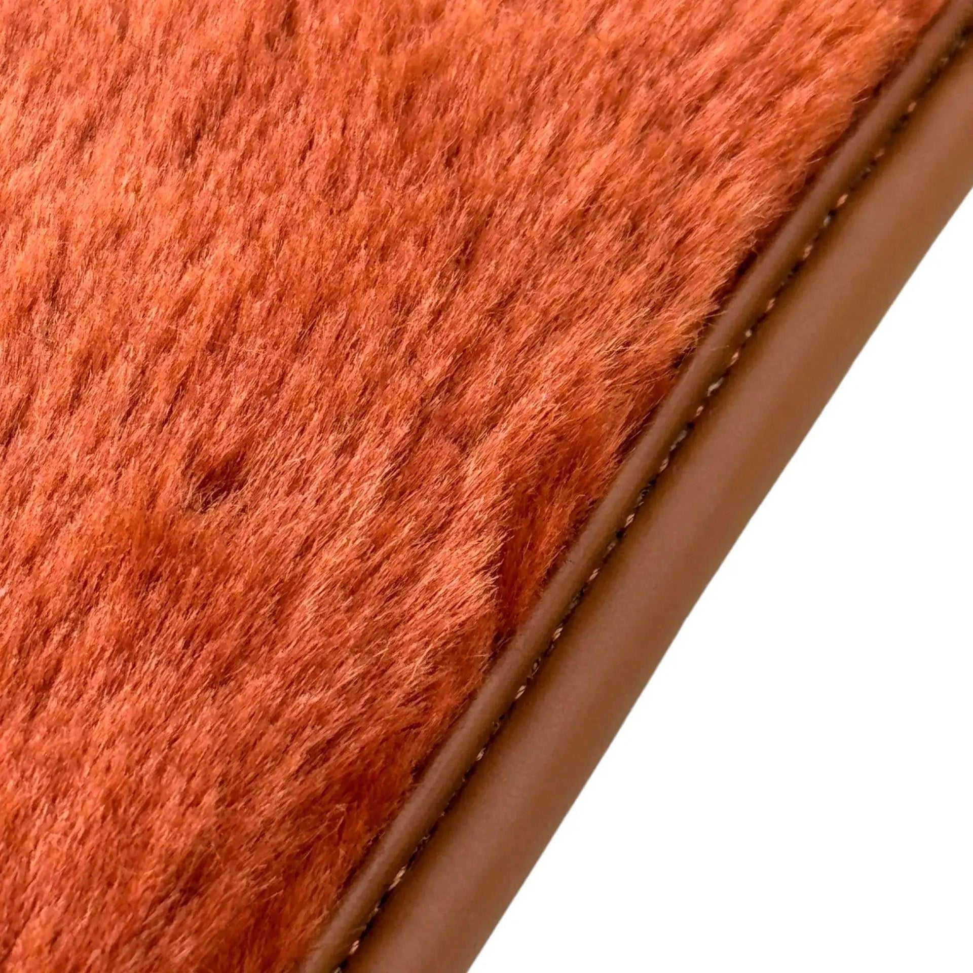 Ginger Color Sheepskin Floor Mats for Rolls-Royce Wraith (2013-2023) - AutoWin