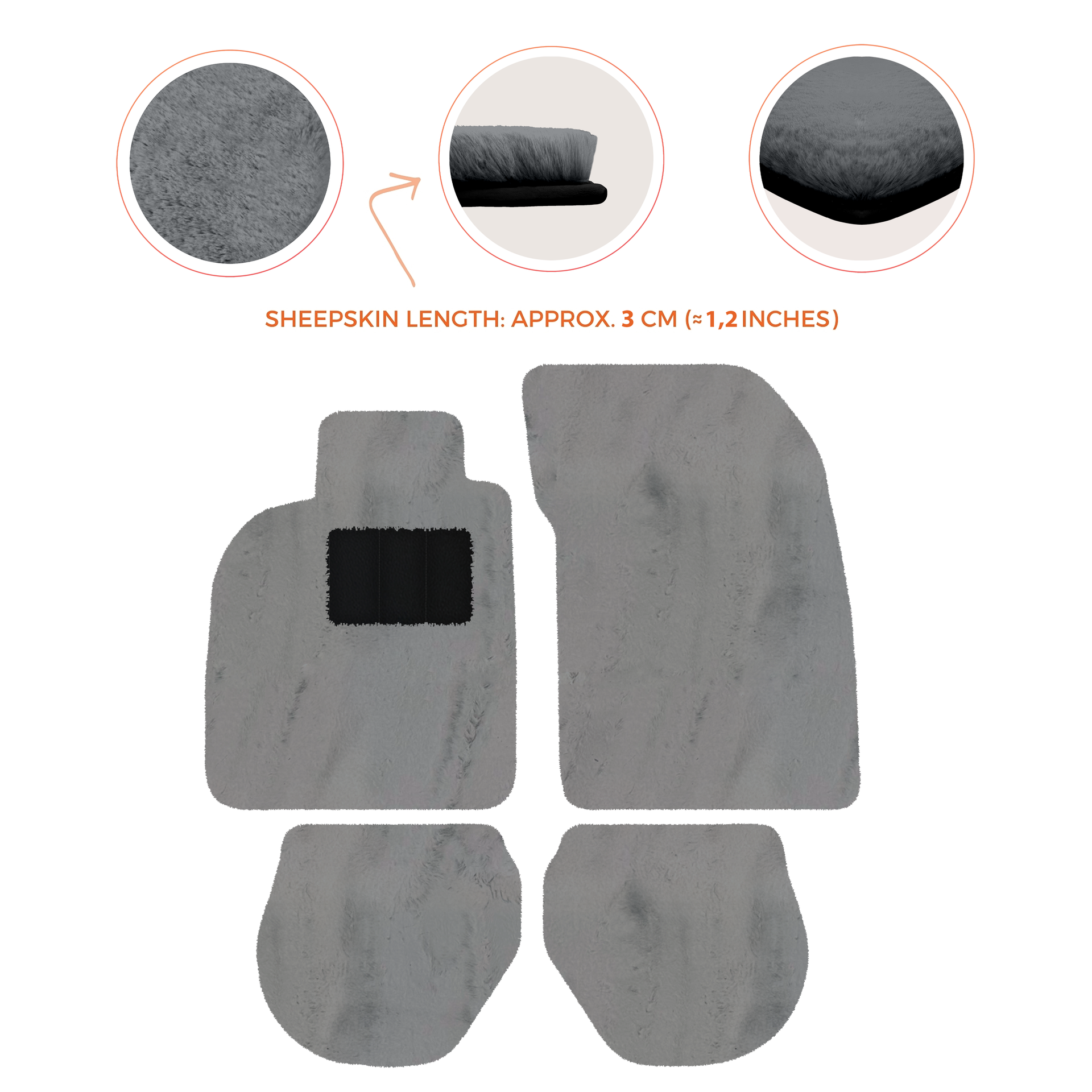 Customizable Leather Floor Mats with Interlaced Hex Pattern for Porsche 911 - 993 (1994-1998) - AutoWin