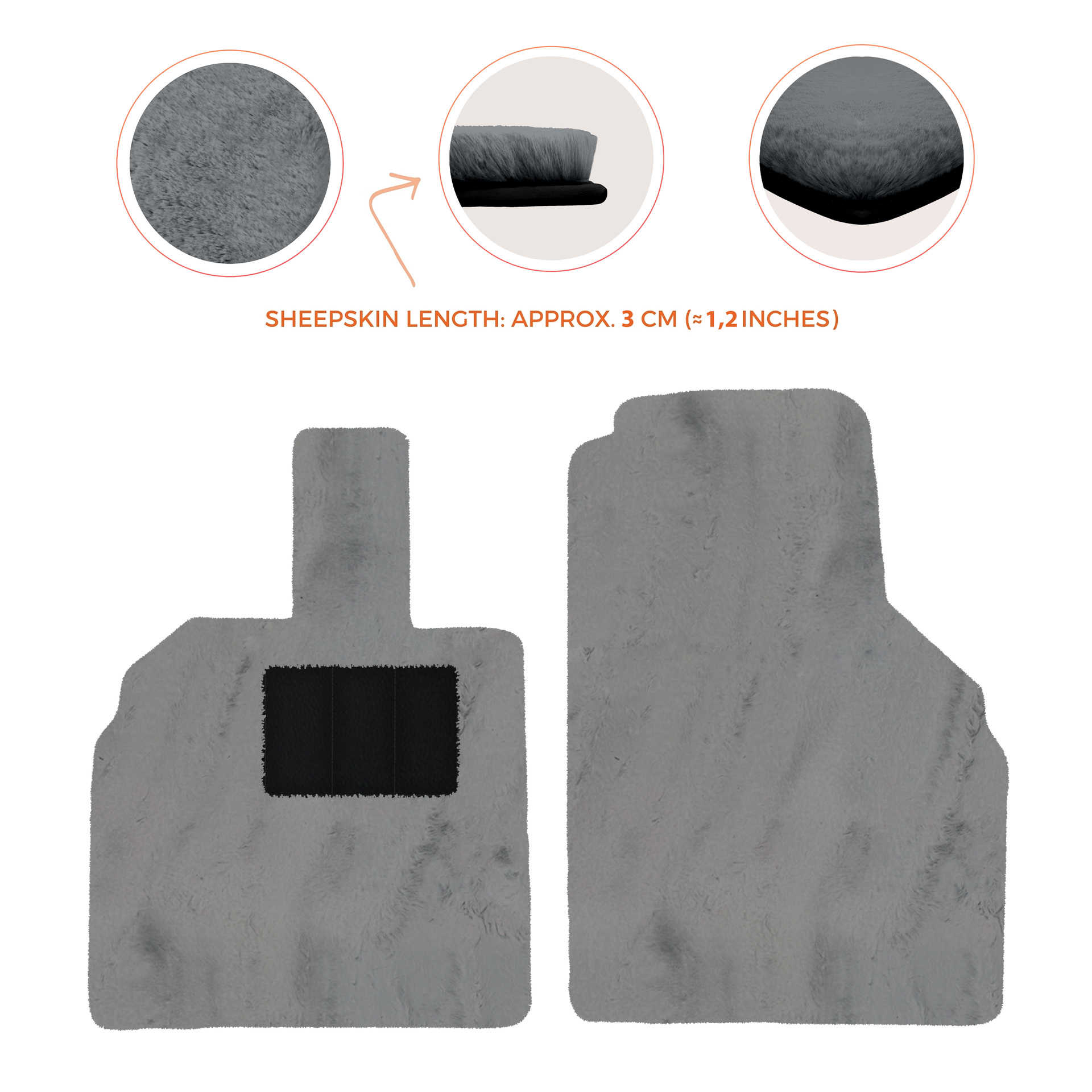 Luxury Sheepskin Floor Mats for Lamborghini Urus (2018-2026)