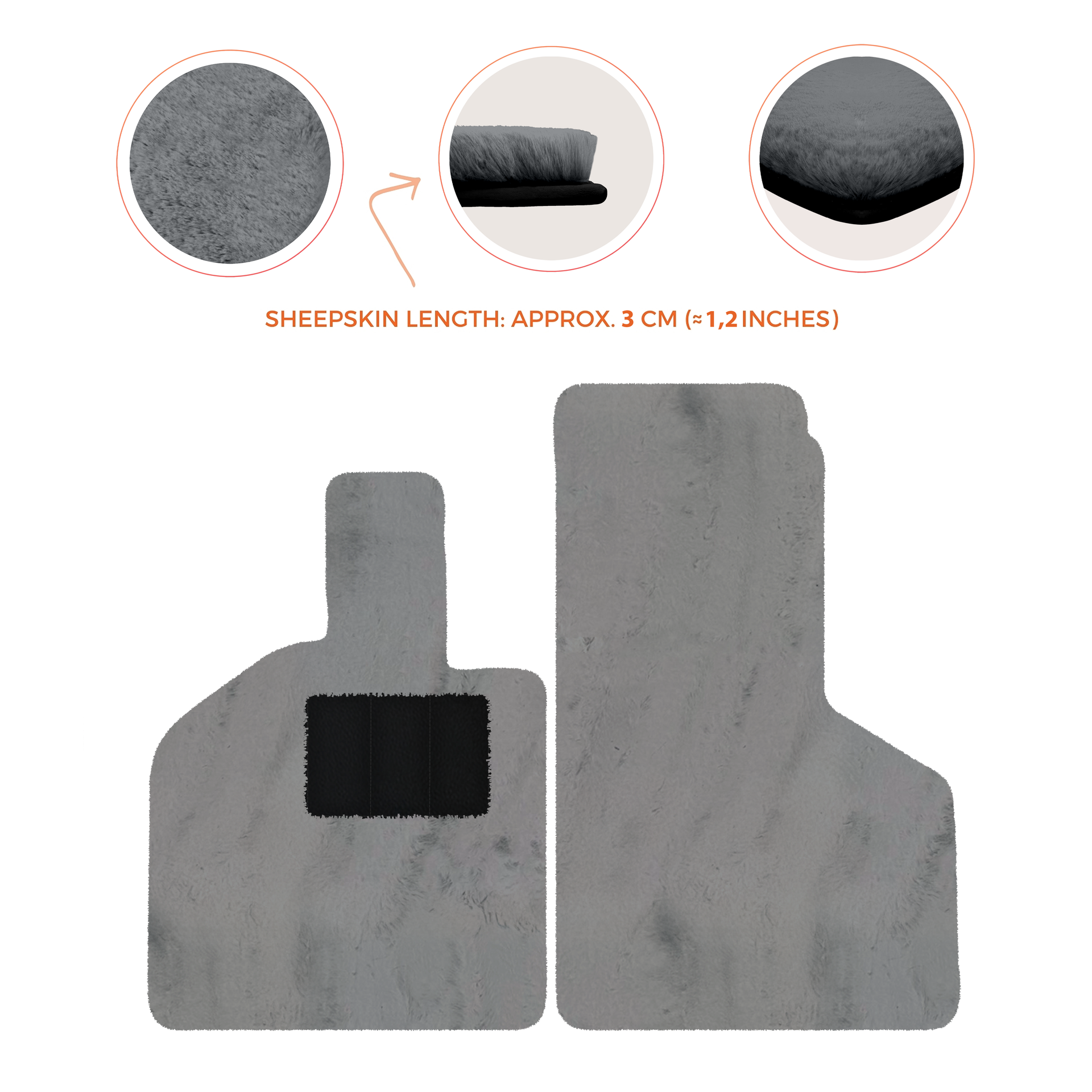 Luxury Sheepskin Floor Mats for Lamborghini Gallardo (2004-2014)