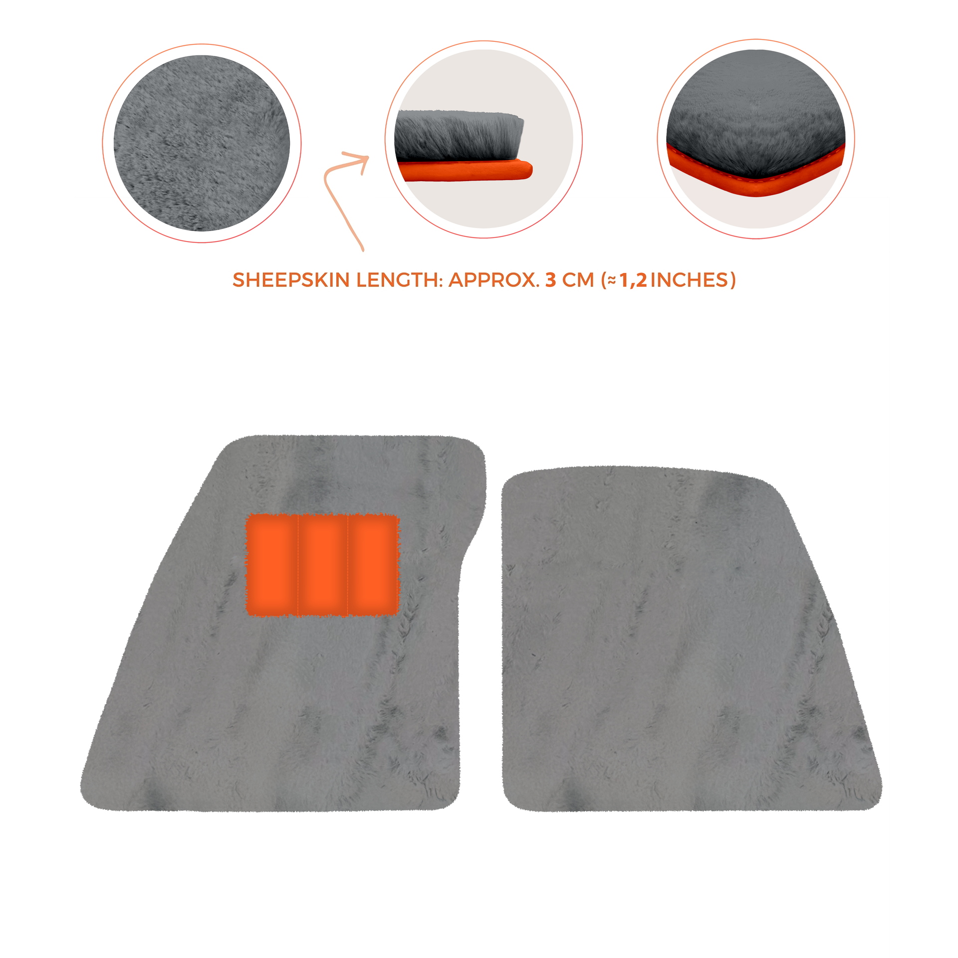 Premium Sheepskin Floor Mats for Ferrari 296 GTS (2022-2025)