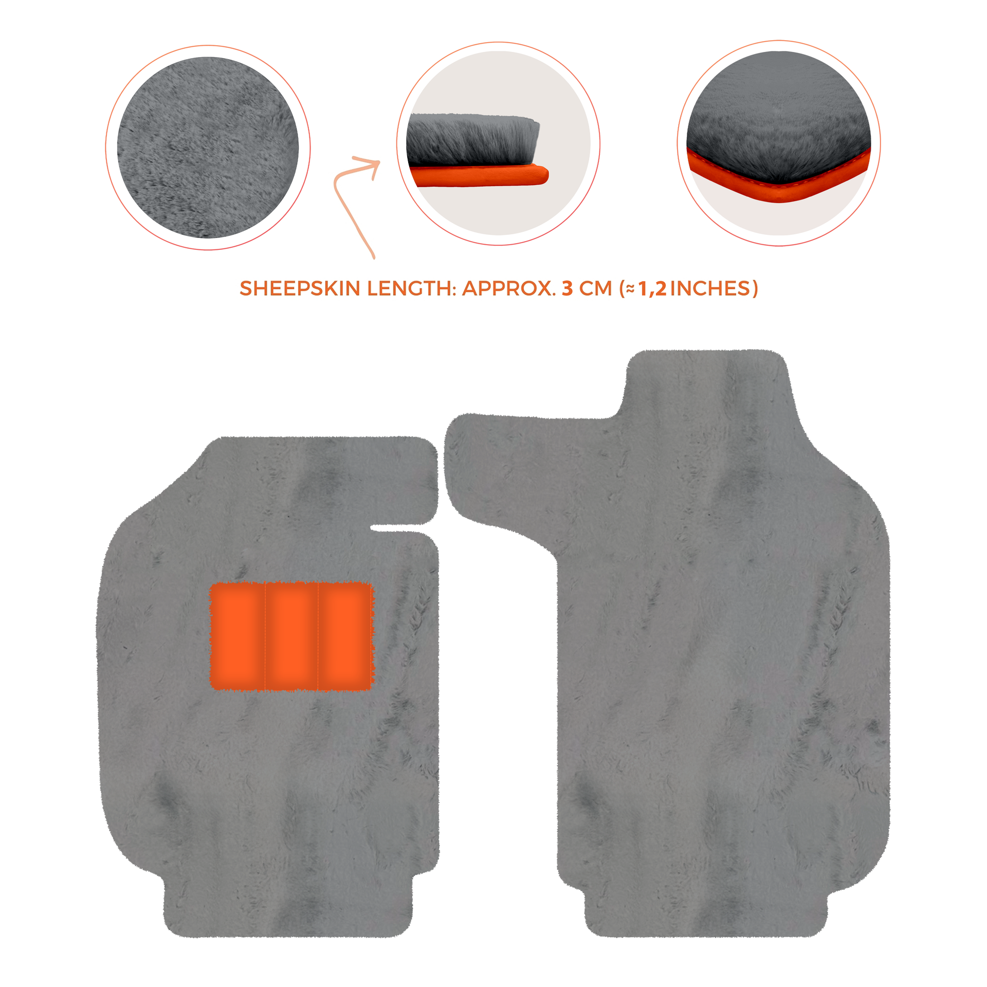 Luxury Sheepskin Floor Mats for Porsche 911 - 992 (2019-2026)