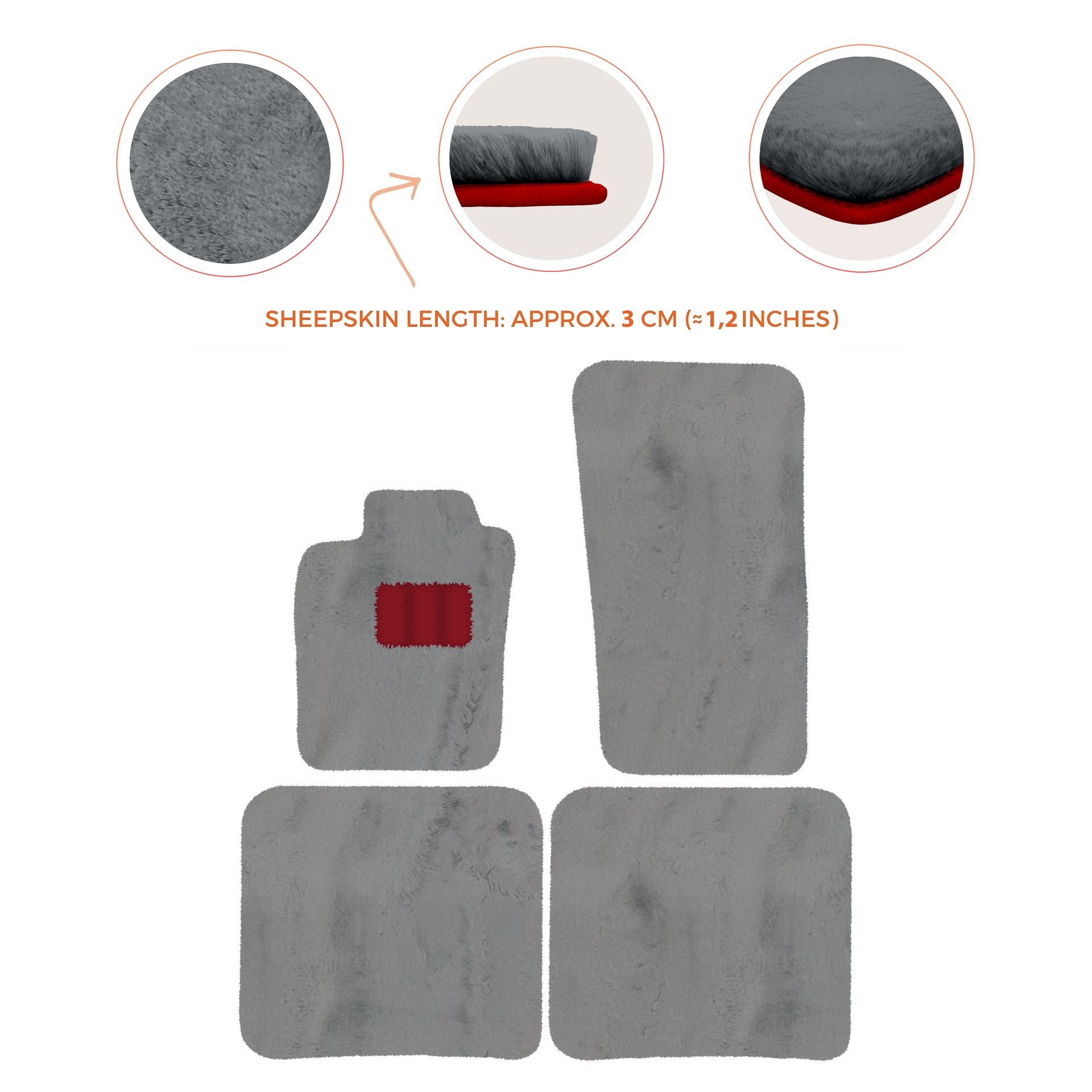 Premium Sheepskin Floor Mats for Bentley Bentayga (2015-2023)