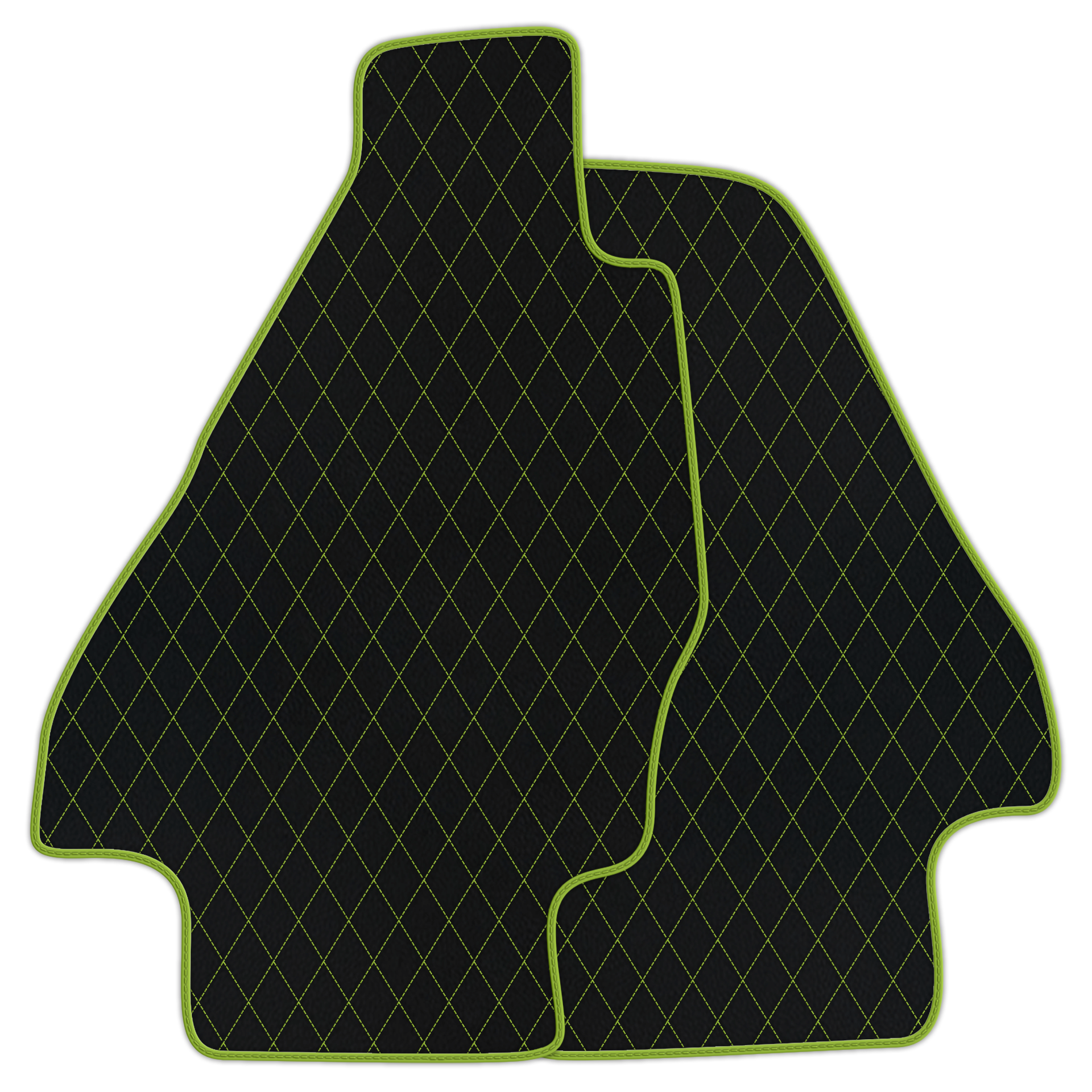 Tapis de voiture en cuir personnalisable avec motif en diamant unique pour Ferrari Dino GT4 (1973-1979) - AutoWin