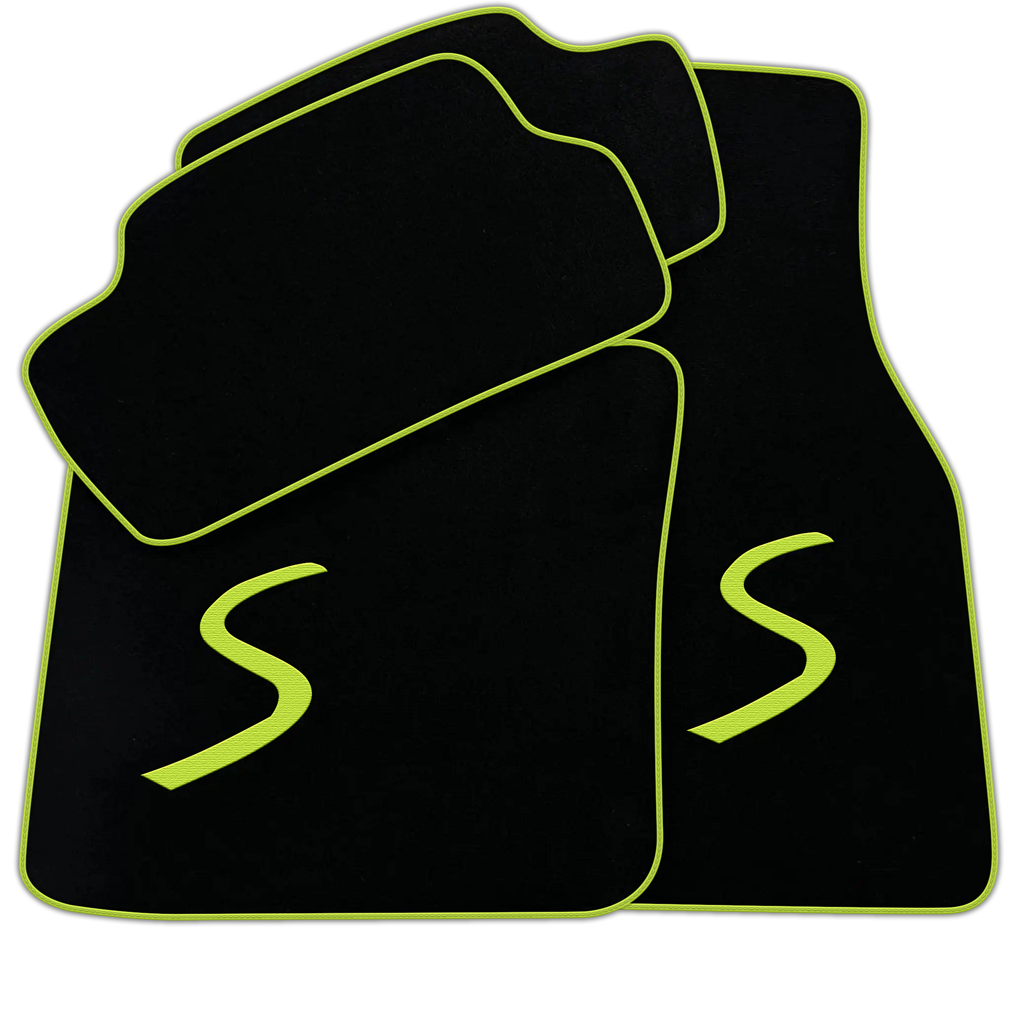 Black Floor Mats for Mini Cooper / One F56 3-Doors (2014-2023)