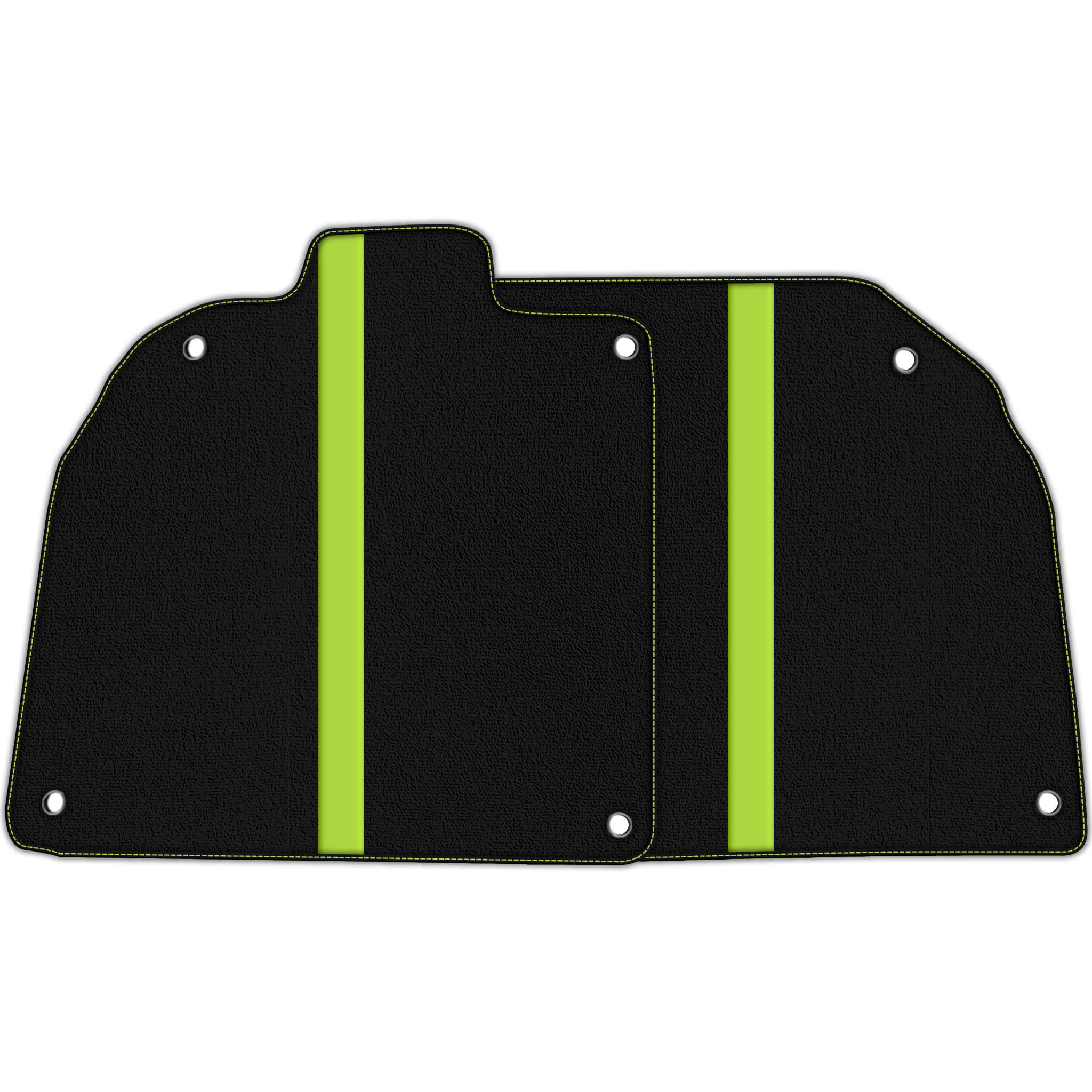 Black Floor Mats with Leather Line for Lamborghini Aventador SV - Various Colors