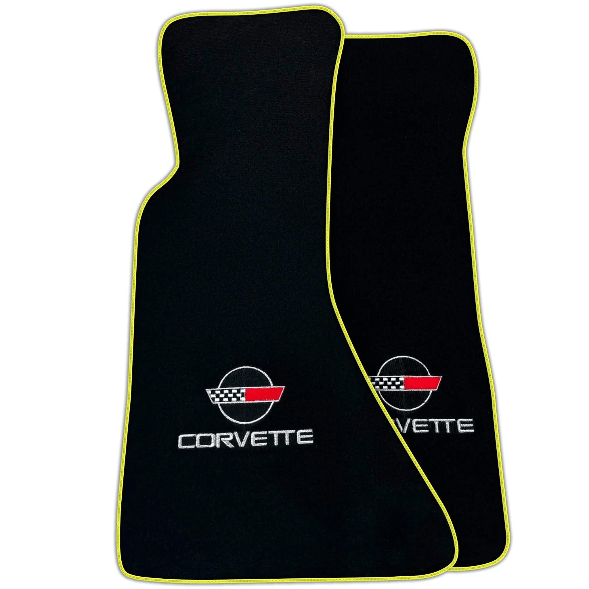 Black Floor Mats for Chevrolet Corvette C4 (1984-1996) | Various Trim Colors