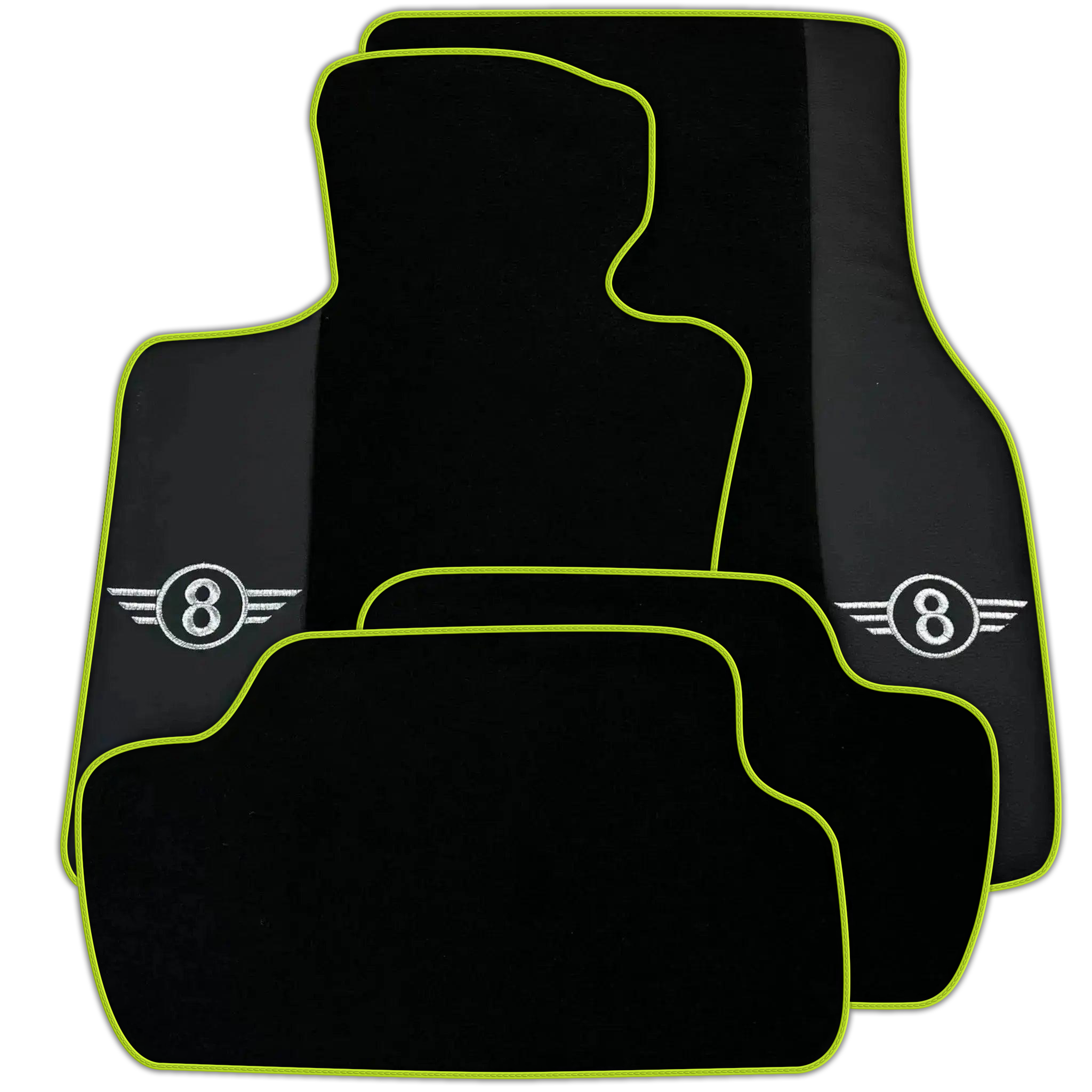 Black Floor Mats for Mini Cooper / One F55 5-Doors (2015-2023) Various Trim Colors