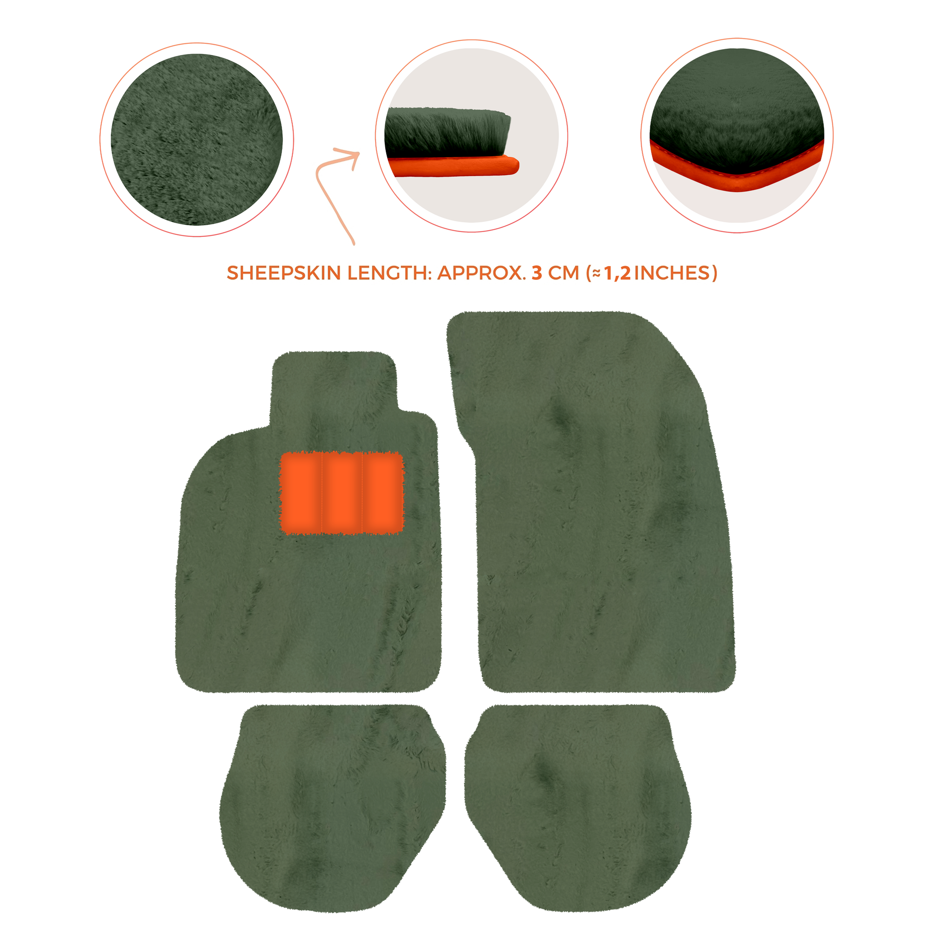 Customizable Leather Floor Mats with Interlaced Hex Pattern for Porsche 911 - 993 (1994-1998) - AutoWin