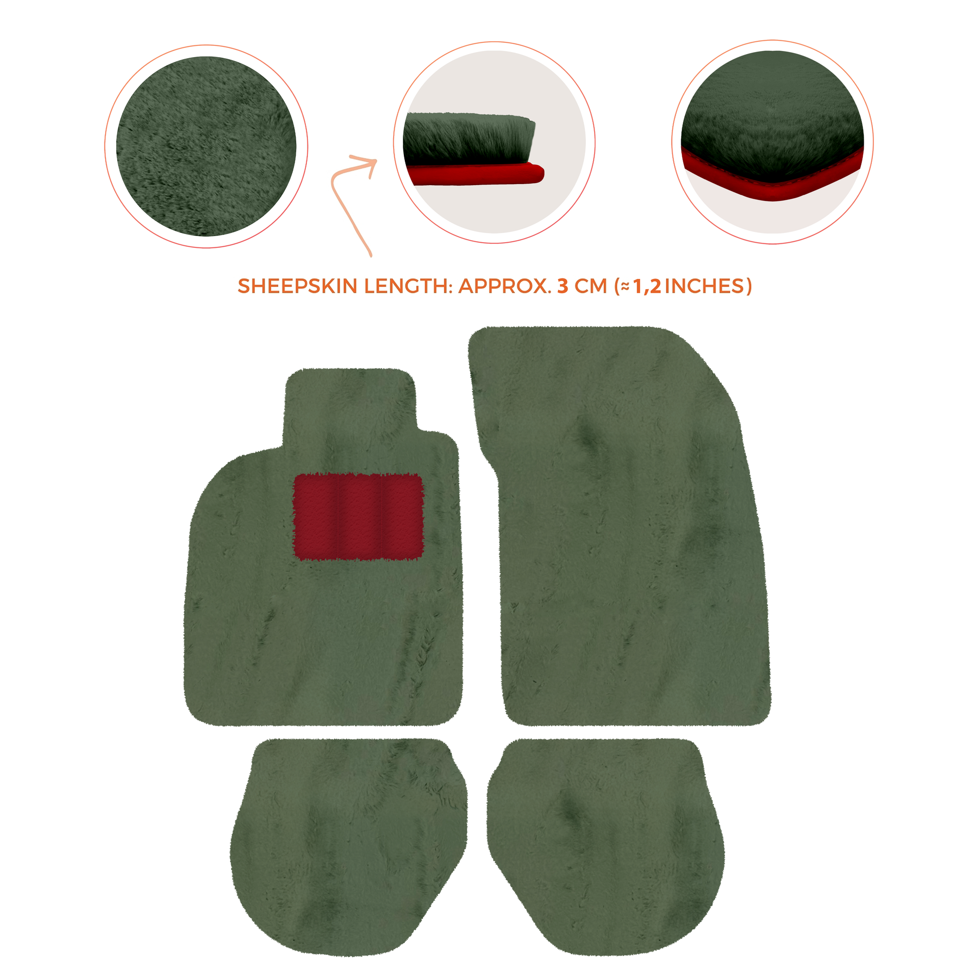 Customizable Leather Floor Mats with Interlaced Hex Pattern for Porsche 911 - 993 (1994-1998) - AutoWin