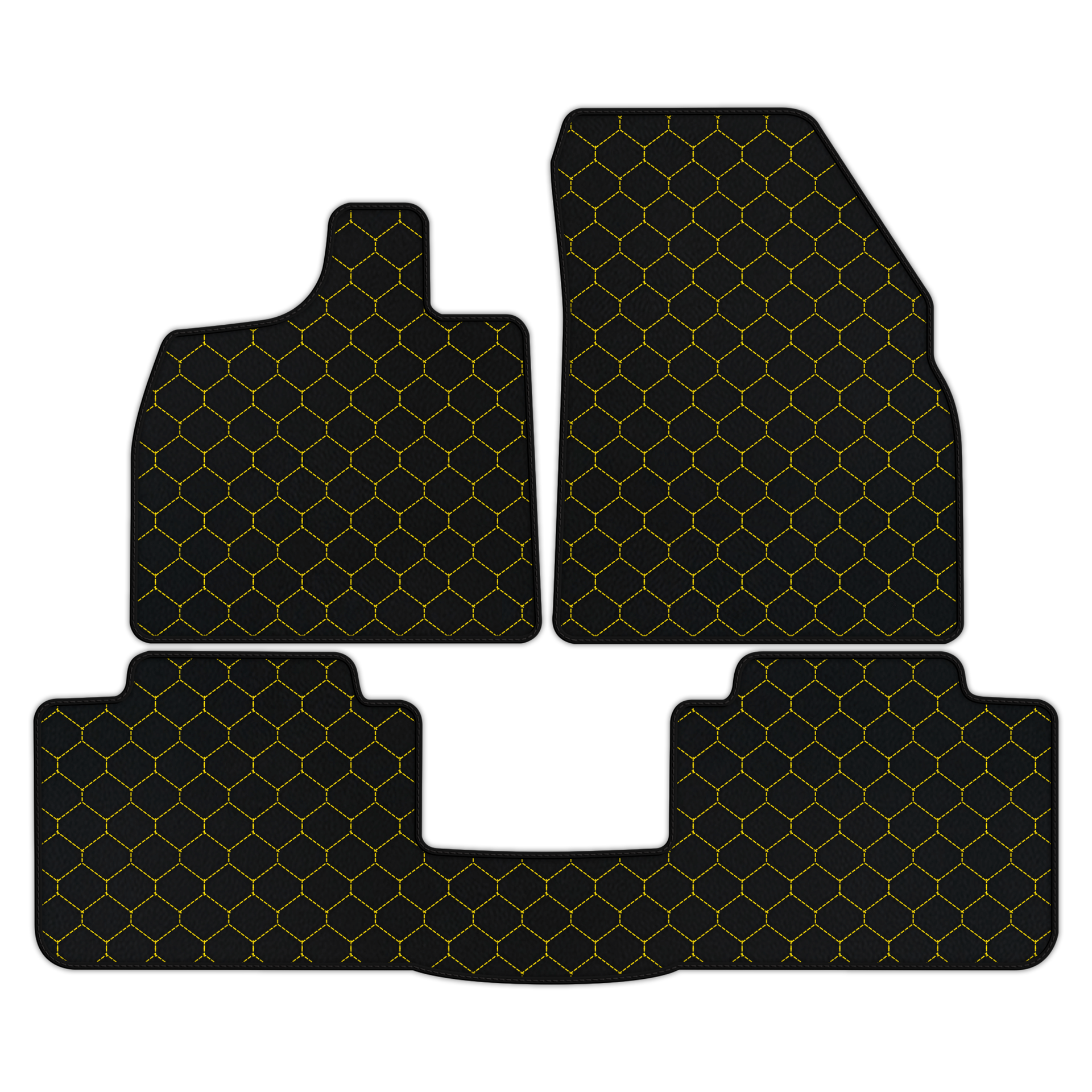 Custom Leather Floor Mats - Double Diamond Pattern for Lotus Emeya