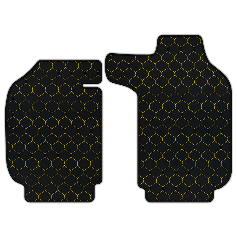 Customizable Leather Floor Mats with Hex Pattern for Porsche Classic 911 (1963-1989)