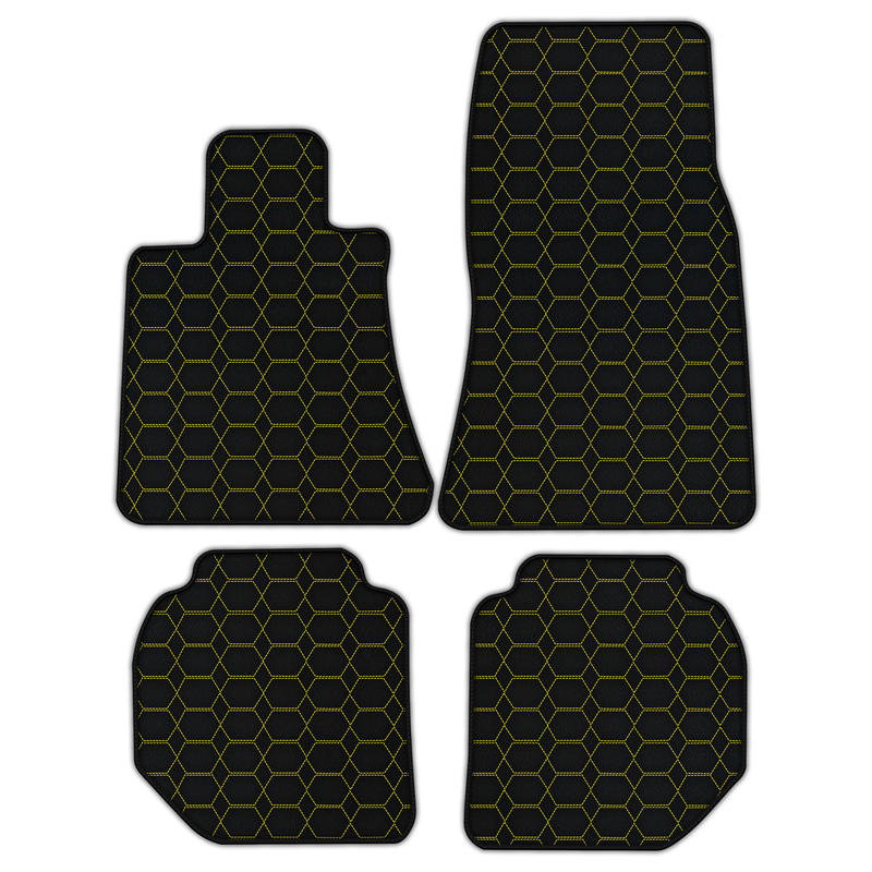 Alfombrillas de cuero personalizables con patrón hexagonal para Rolls Royce Ghost Serie II (2021–2024)